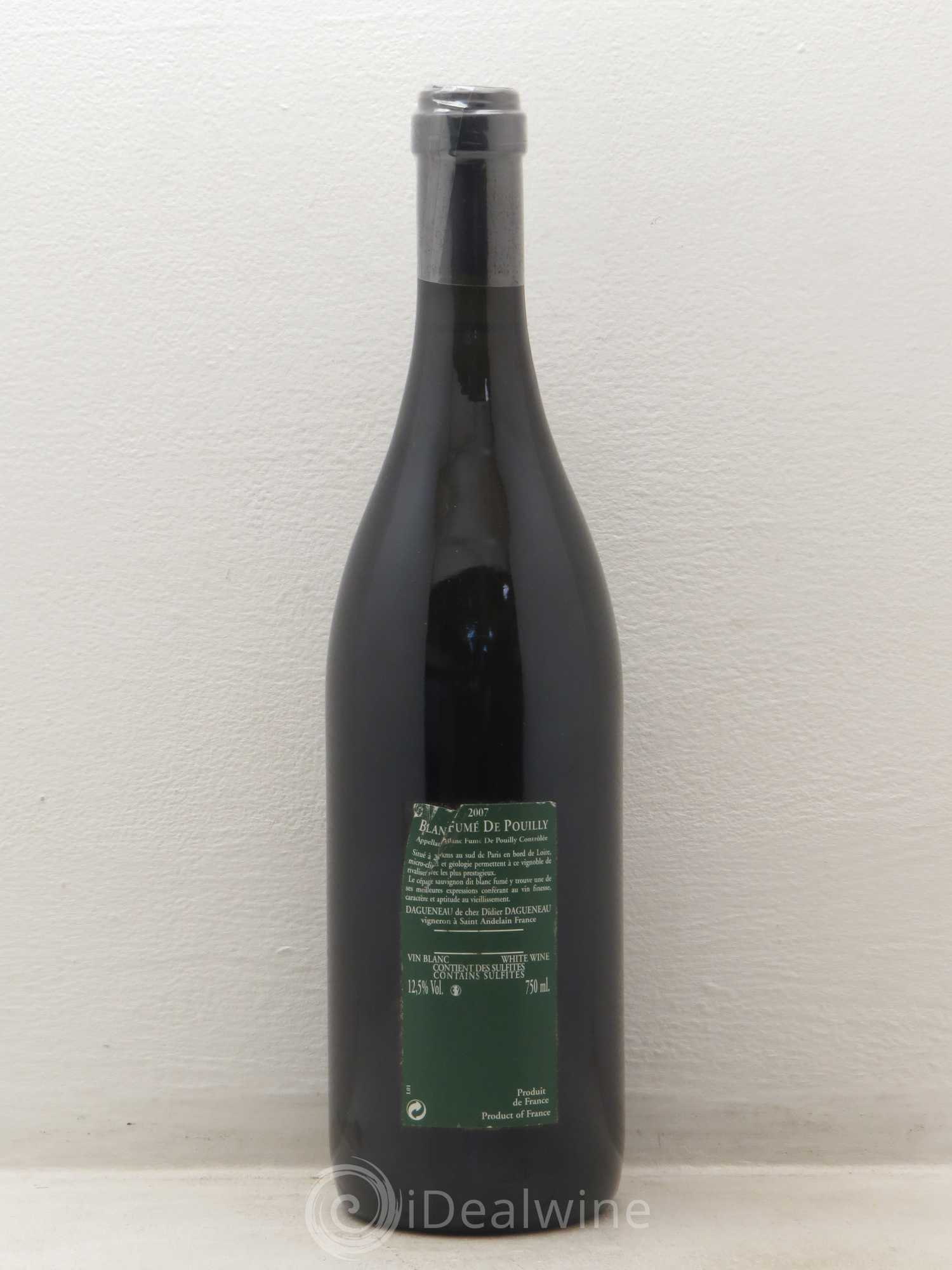 Vin de France (anciennement Pouilly-Fumé) Silex Dagueneau (Domaine Didier - Louis-Benjamin) 2007 - Lot de 1 bouteille - 1