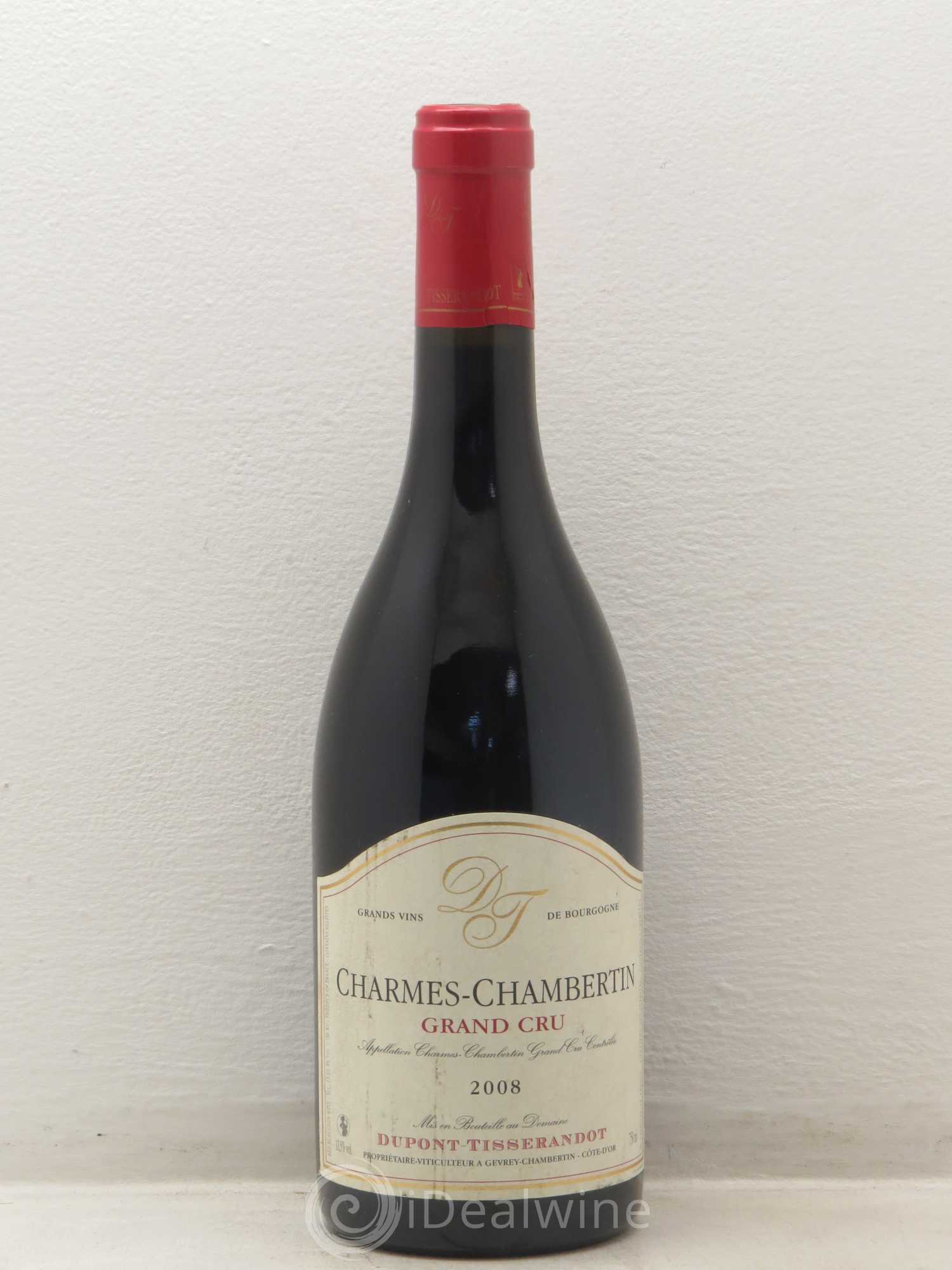Charmes-Chambertin Grand Cru Dupont-Tisserandot (Domaine) 2008 - Lot de 1 bouteille - 0