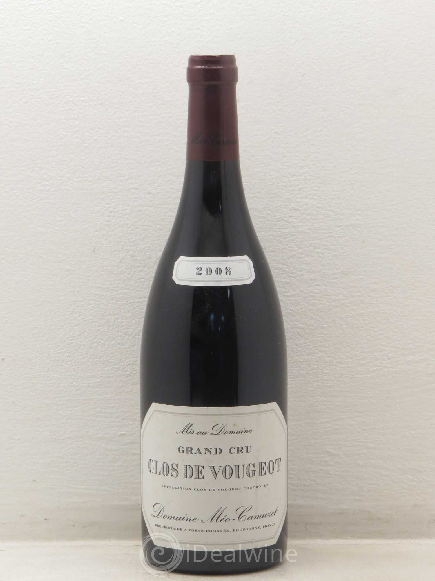 Clos de Vougeot Grand Cru Méo-Camuzet (Domaine) 2008 - Lot de 1 bouteille - 0