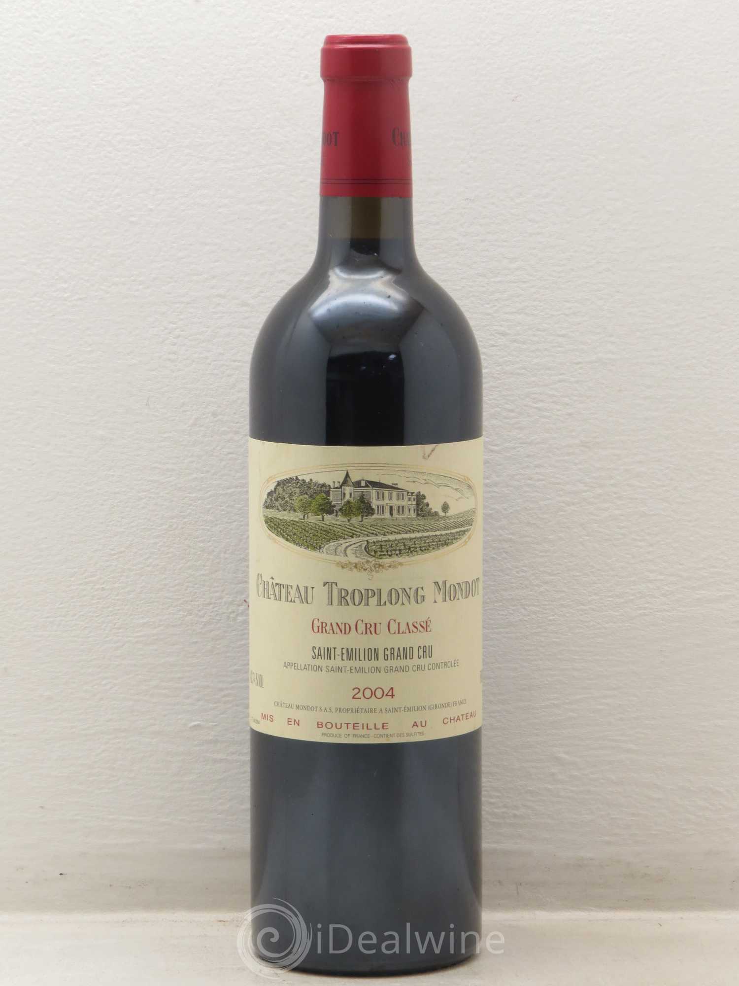 Château Troplong Mondot 1er Grand Cru Classé B 2004 - Lot de 1 bouteille - 0