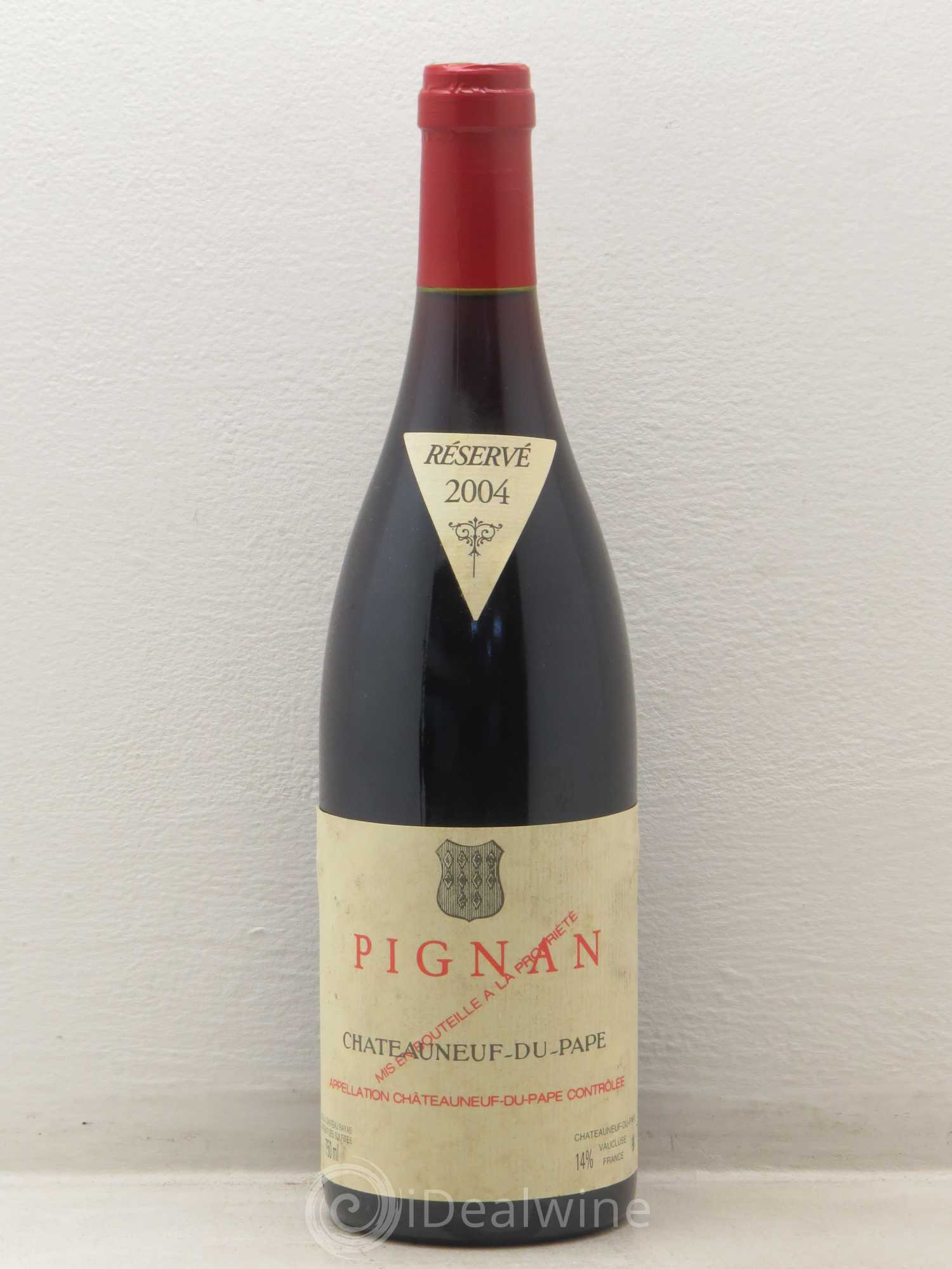 Châteauneuf-du-Pape Pignan Emmanuel Reynaud 2004 - Lot de 1 bouteille - 0