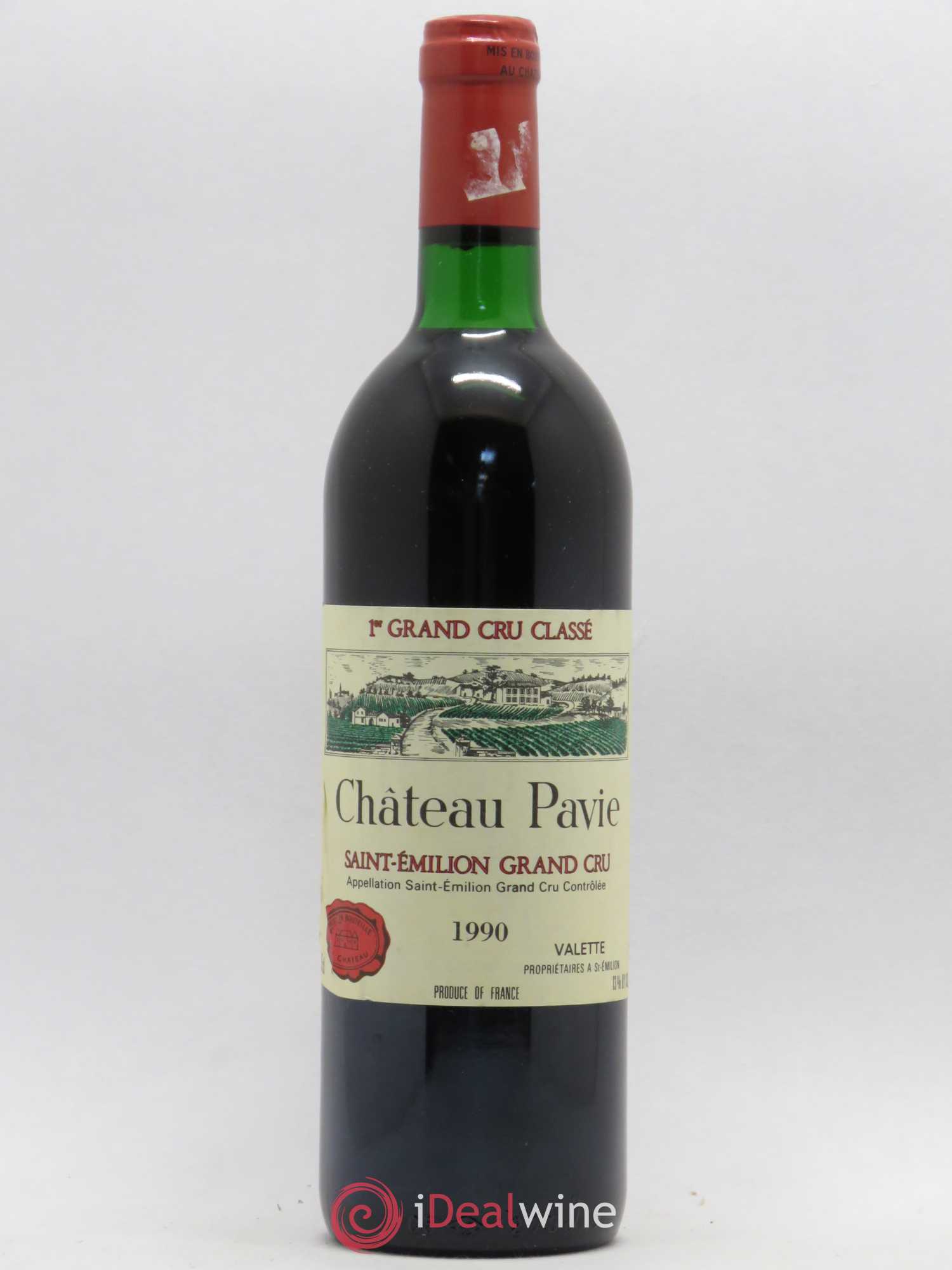 Château Pavie 1er Grand Cru Classé A 1990 - Lot de 1 bouteille - 0