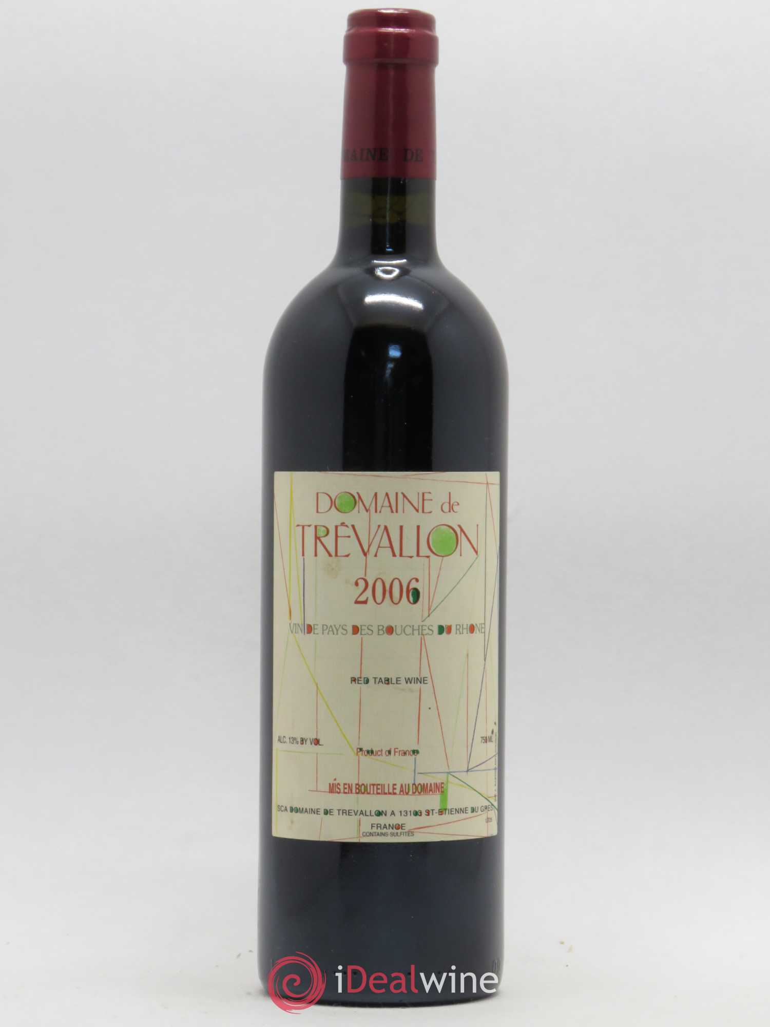 VDP Bouches du Rhône Trévallon (Domaine de) Eloi Dürrbach 2006 - Lot de 1 bouteille - 0