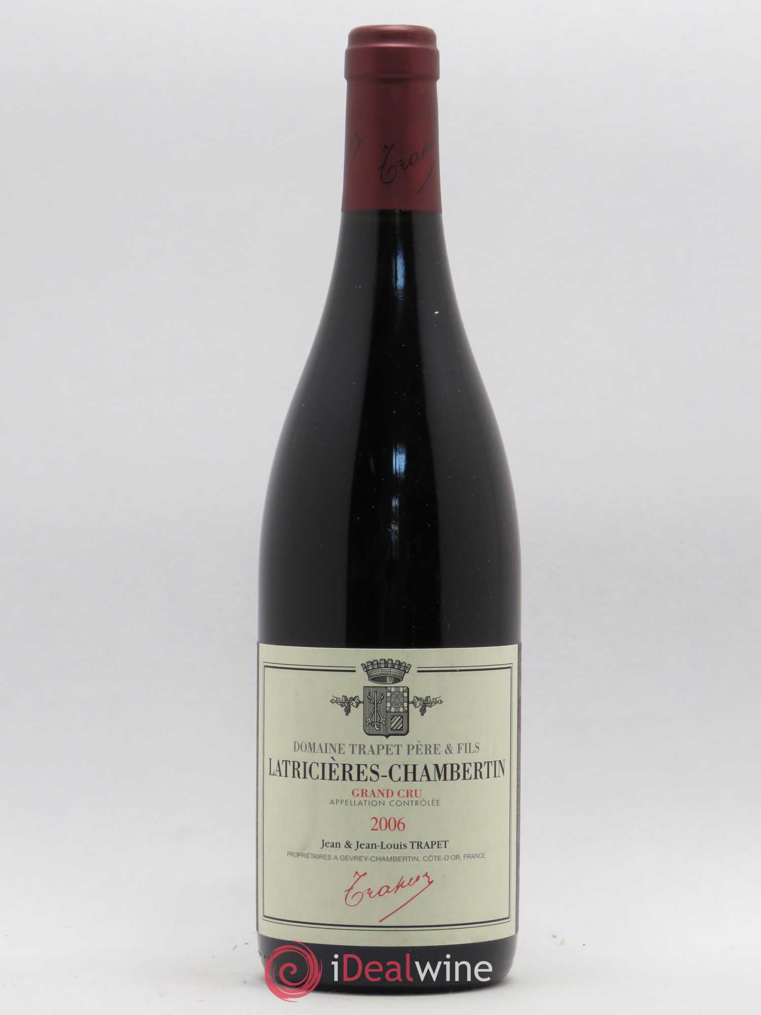 Latricières-Chambertin Grand Cru Domaine Trapet 2006 - Lot de 1 bouteille - 0