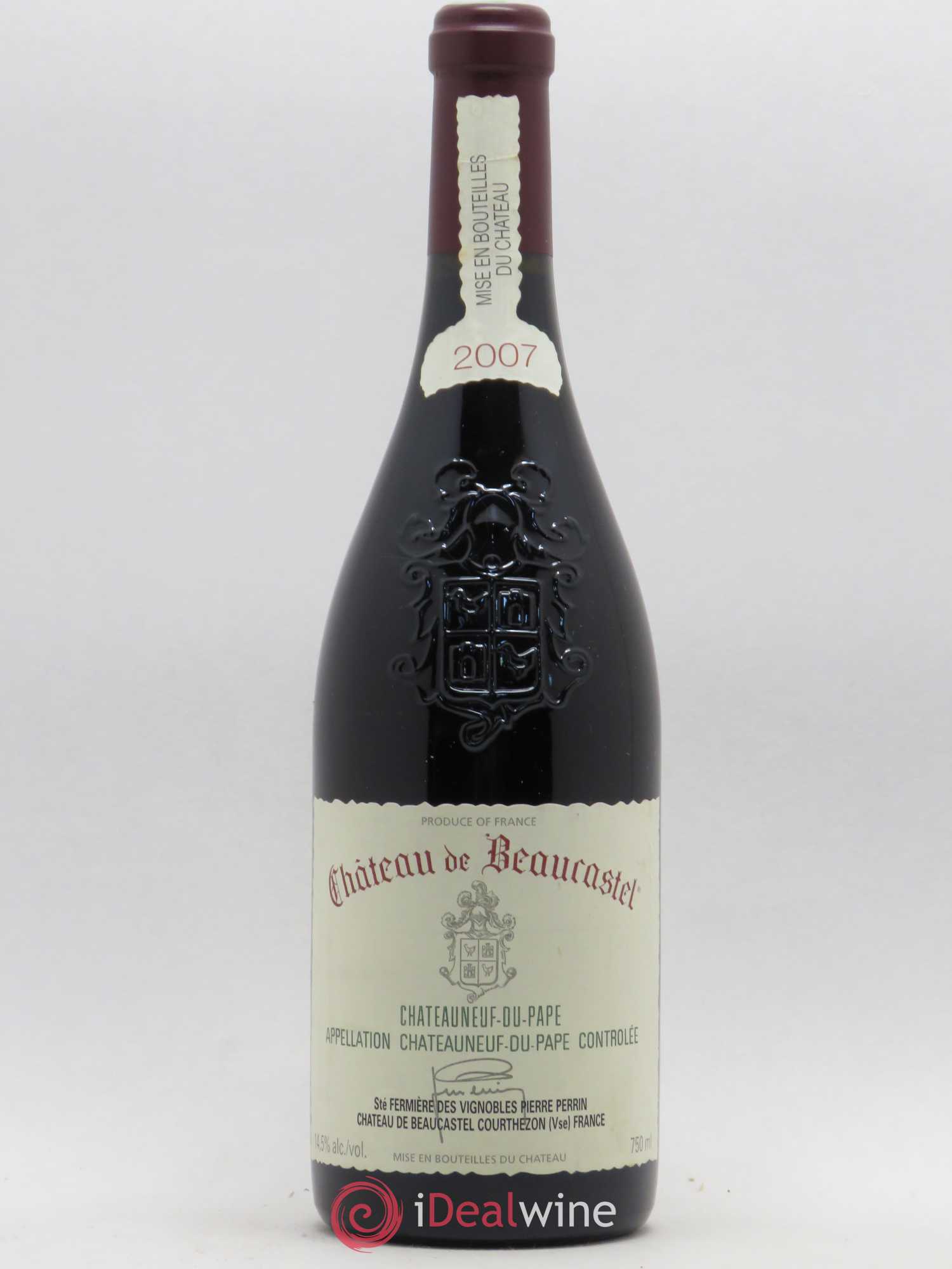Châteauneuf-du-Pape Château de Beaucastel Famille Perrin 2007 - Lot de 1 bouteille - 0