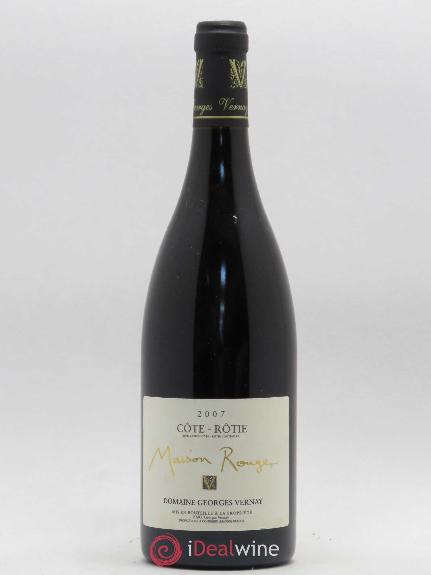 Côte-Rôtie Maison Rouge Georges Vernay 2007 - Lot de 1 bouteille - 0