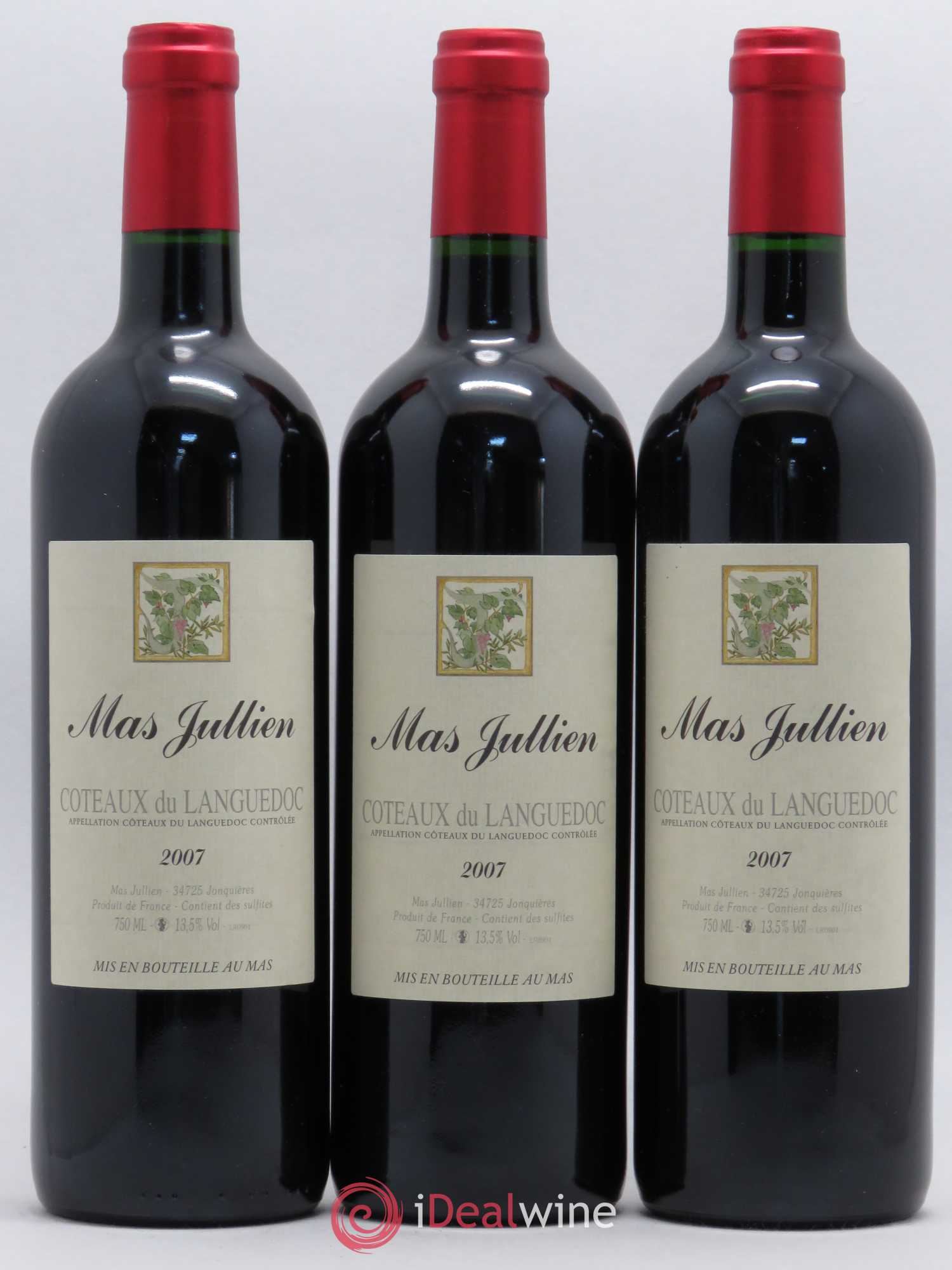 Terrasses du Larzac Mas Jullien Olivier Jullien 2007 - Lot de 3 bouteilles - 0