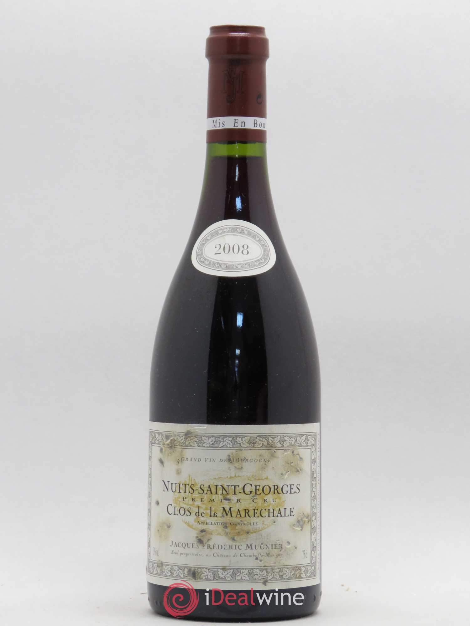 Nuits-Saint-Georges 1er Cru Clos de La Maréchale Jacques-Frédéric Mugnier 2008 - Lot de 1 bouteille - 0