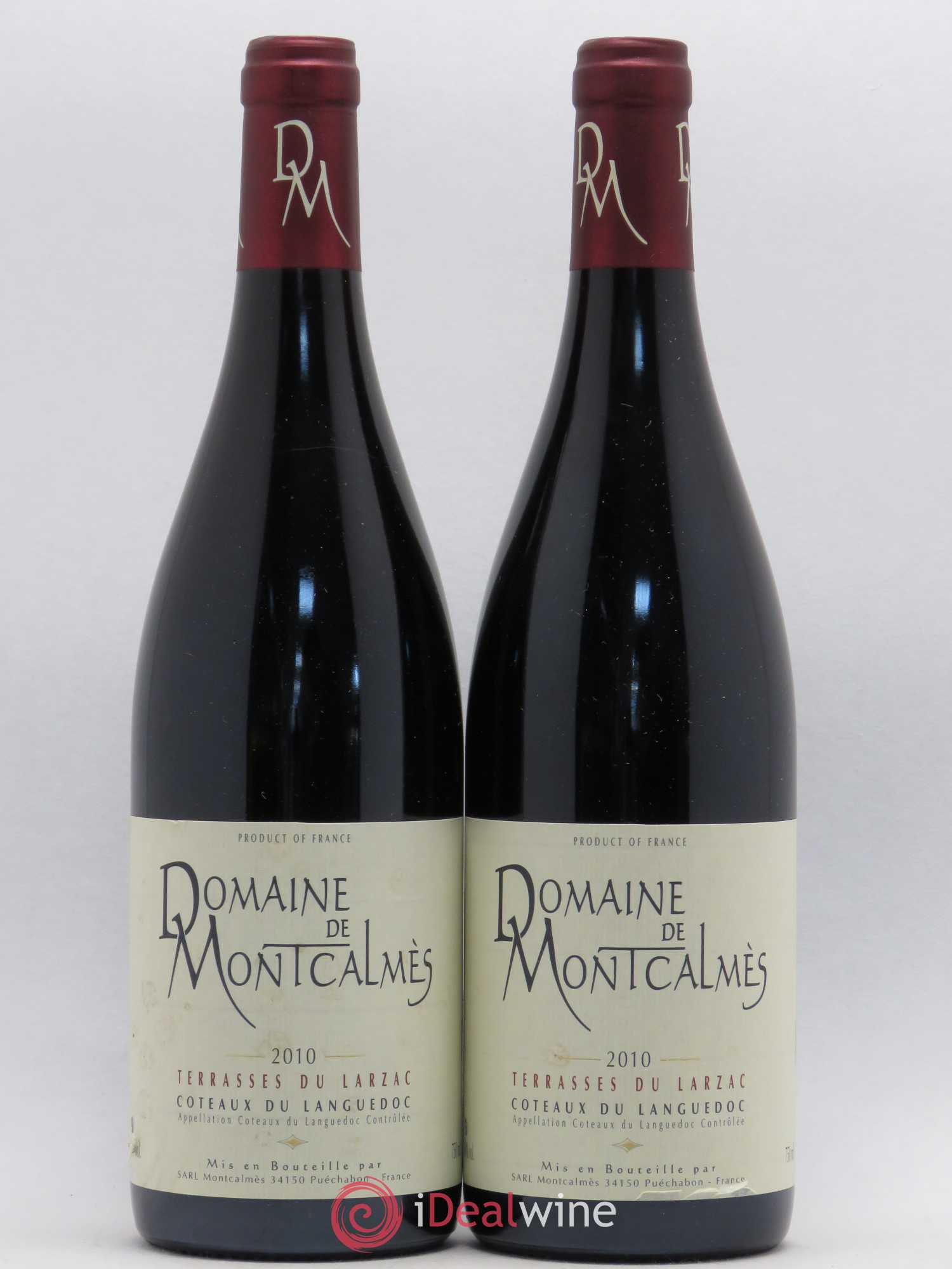 Terrasses du Larzac Domaine de Montcalmès Frédéric Pourtalié 2010 - Lot de 2 bouteilles - 0