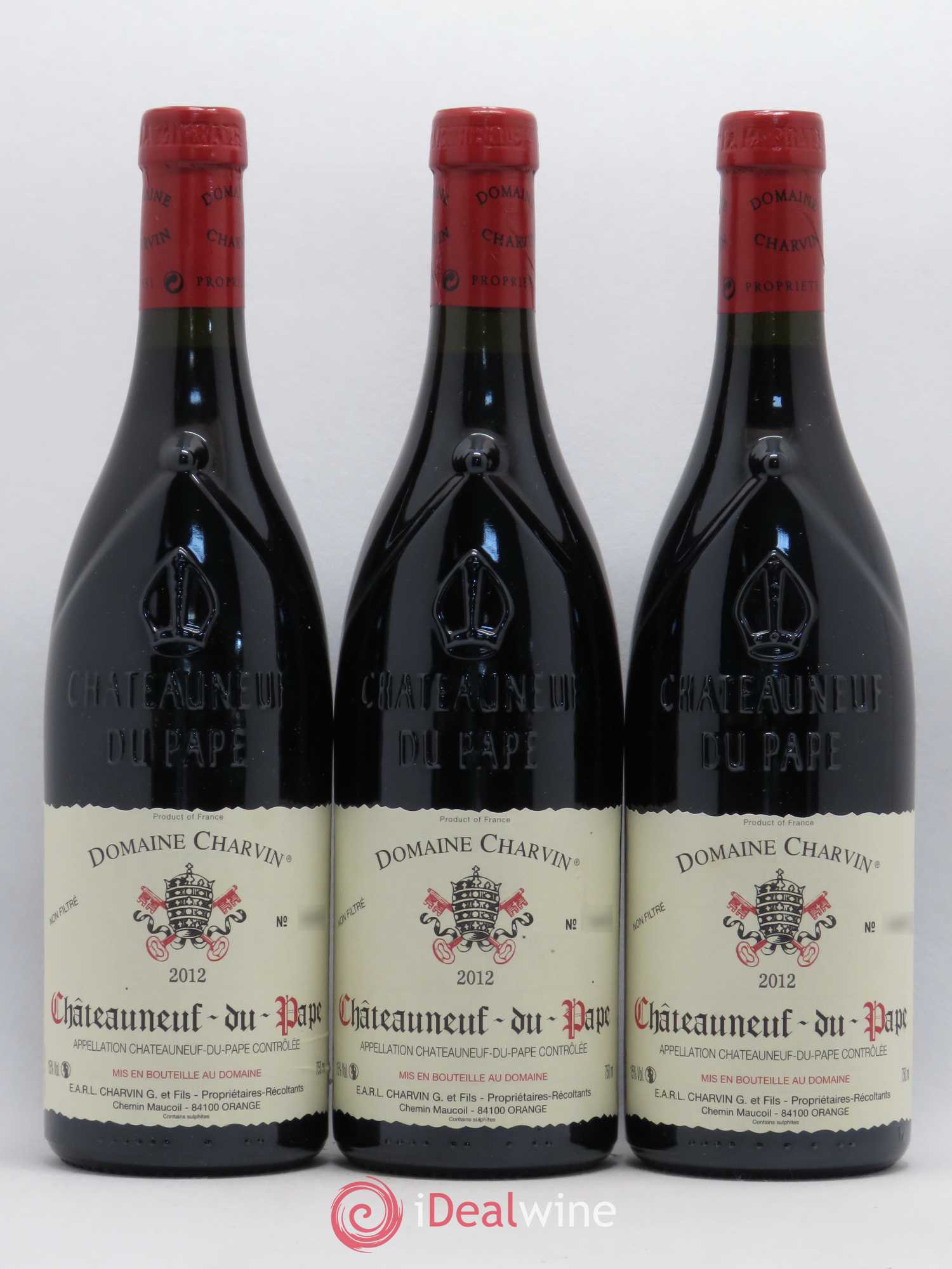 Châteauneuf-du-Pape Charvin (Domaine) 2012 - Lot de 3 bouteilles - 0