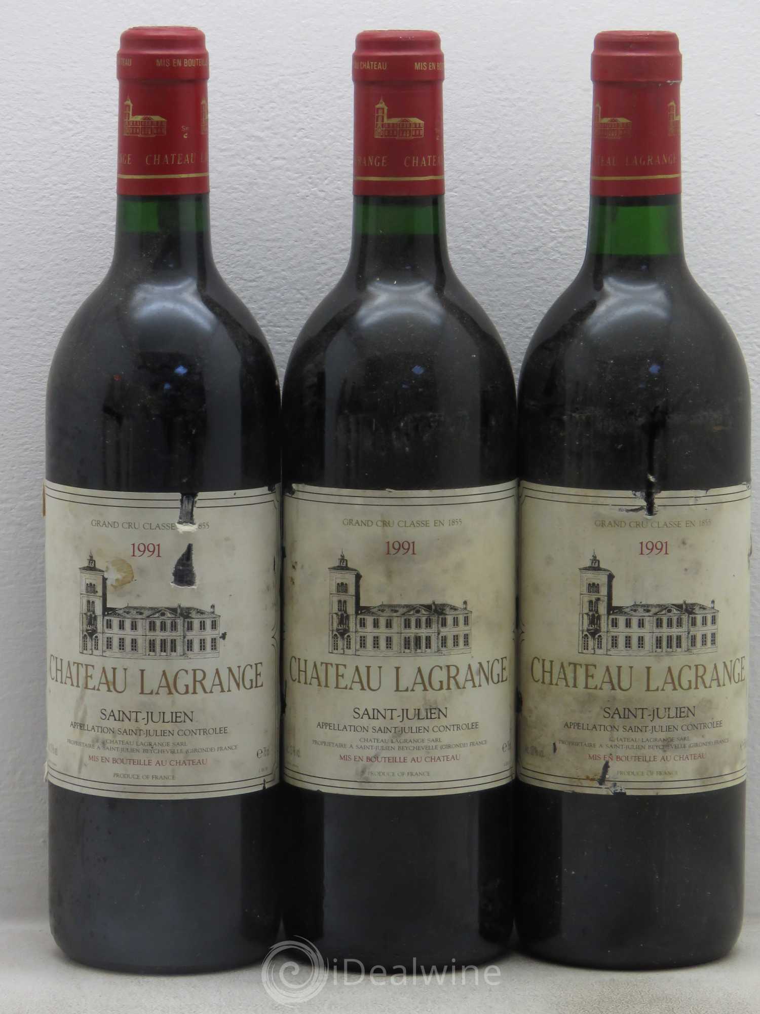 Château Lagrange 3ème Grand Cru Classé 1991 - Lot de 6 bouteilles - 1
