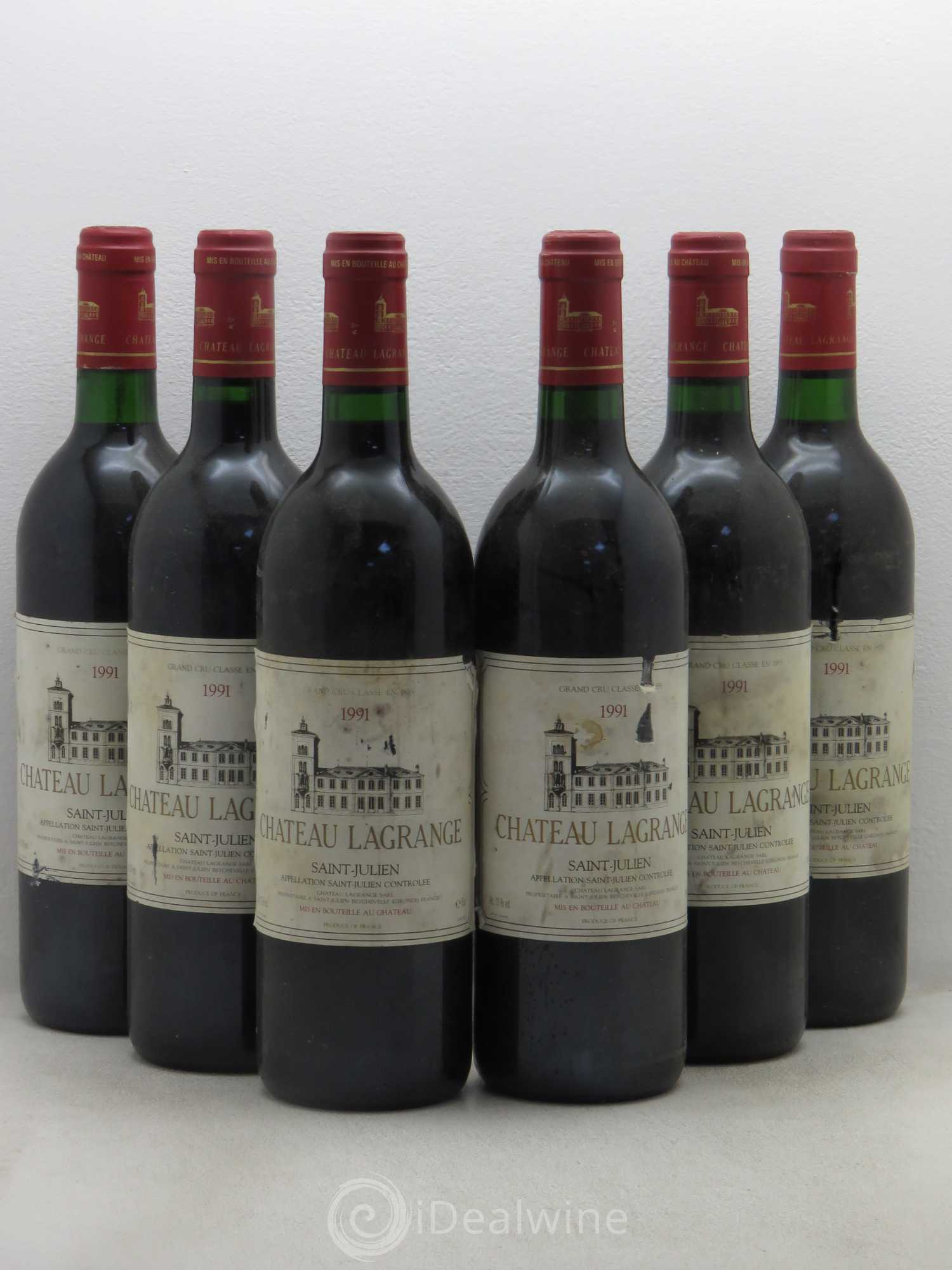 Château Lagrange 3ème Grand Cru Classé 1991 - Lot de 6 bouteilles - 0