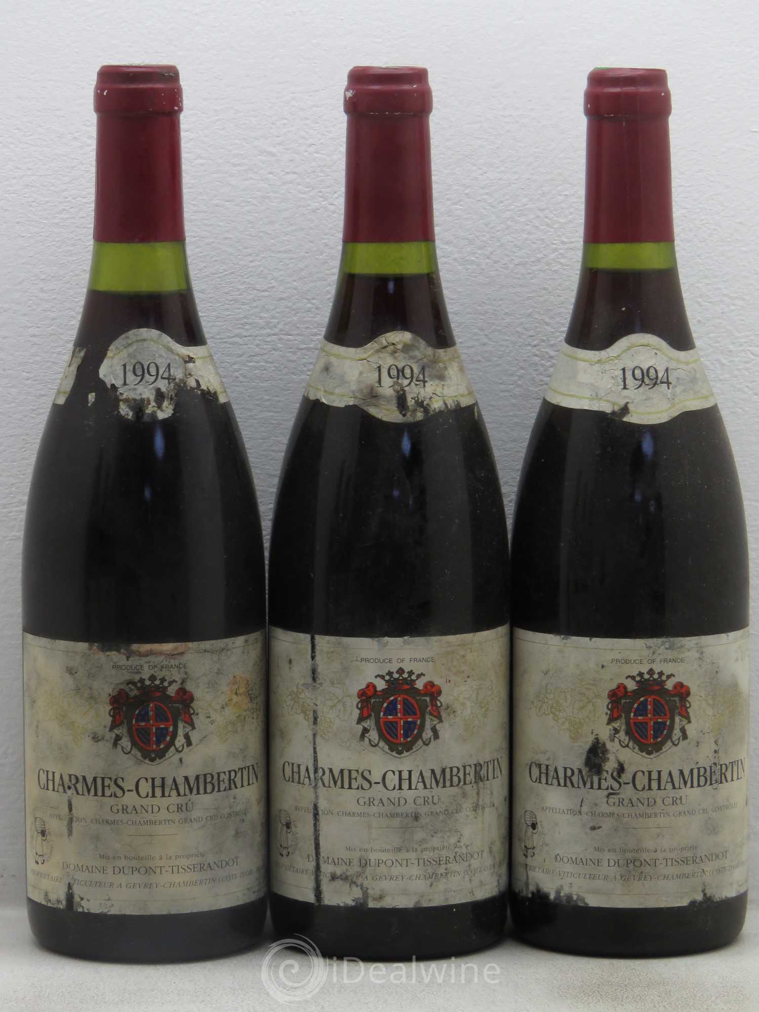 Charmes-Chambertin Grand Cru Dupont-Tisserandot (Domaine) 1994 - Lot de 6 bouteilles - 1
