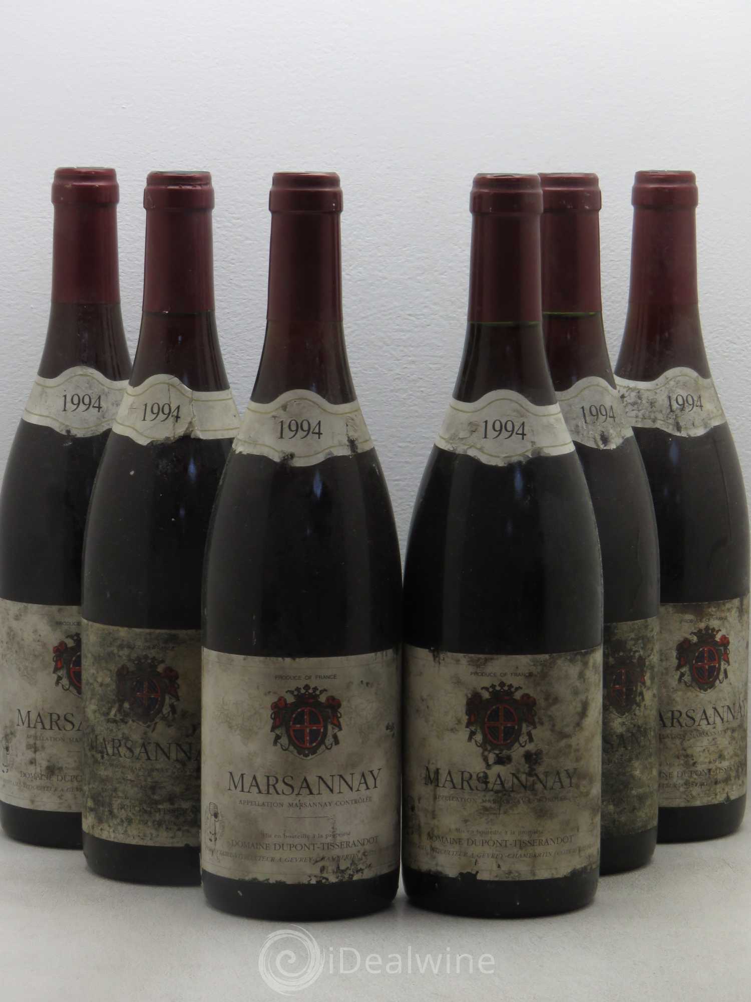 Marsannay Dupont Tisserandot 1994 - Posten von 6 Flaschen - 0
