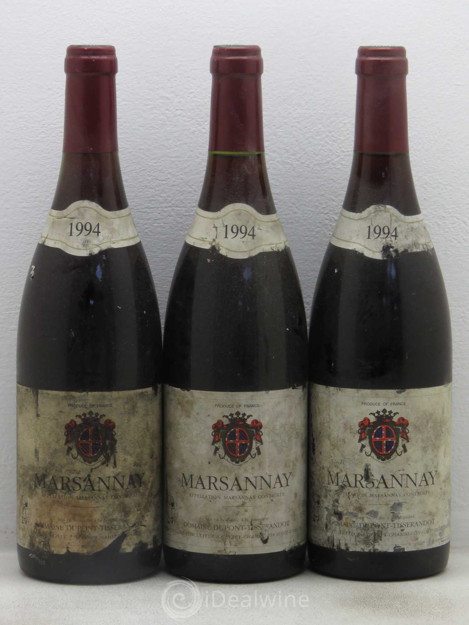 Marsannay Dupont Tisserandot 1994 - Posten von 3 Flaschen - 0