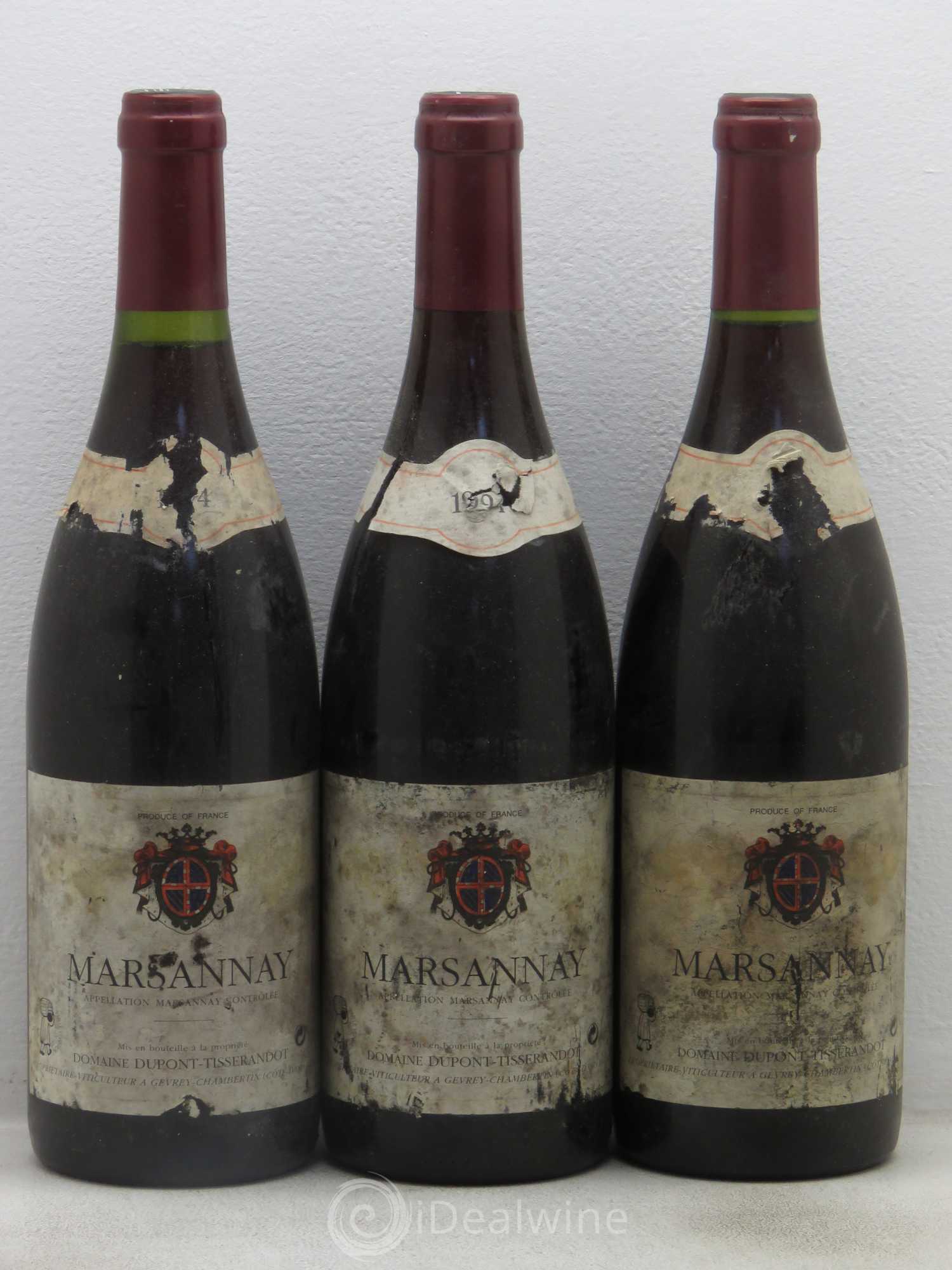 Marsannay Dupont Tisserandot 1994 - Posten von 3 Flaschen - 0