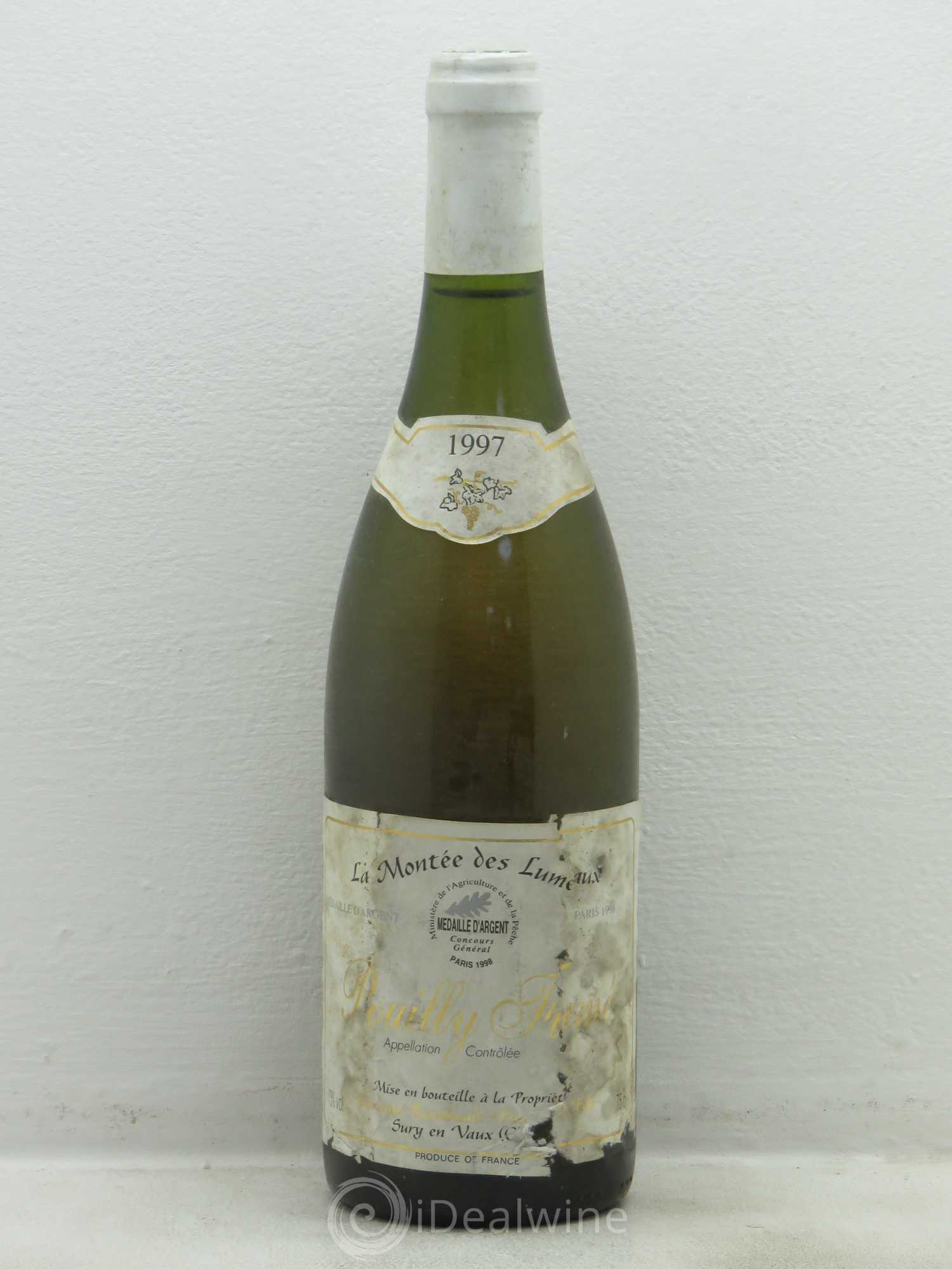 Pouilly-Fumé Raimbault Philippe La Montee Des Lumeaux 1997 - Posten von 1 Flasche - 0