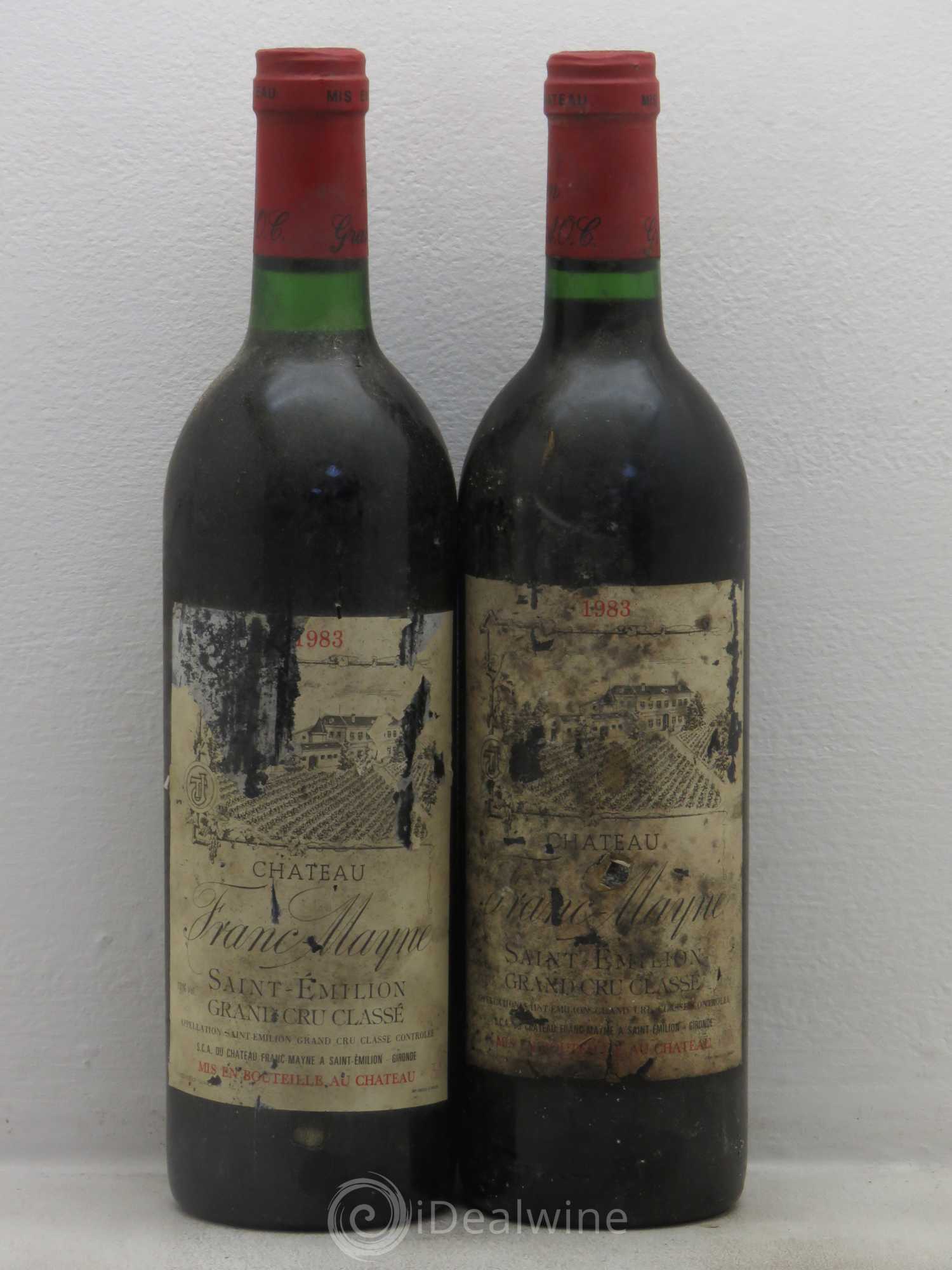 Château Franc Mayne Grand Cru Classé 1983 - Lot de 5 bouteilles - 2