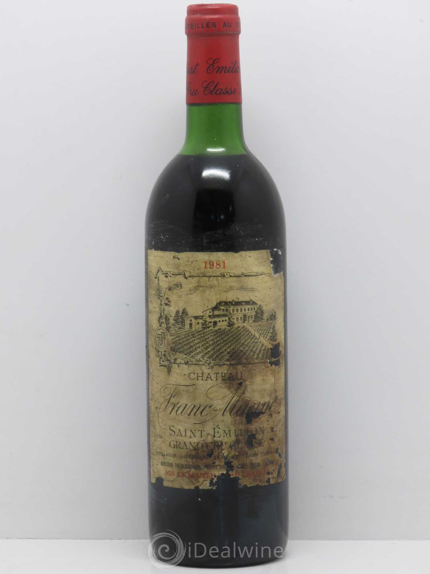Château Franc Mayne Grand Cru Classé 1981 - Lot de 1 bouteille - 0