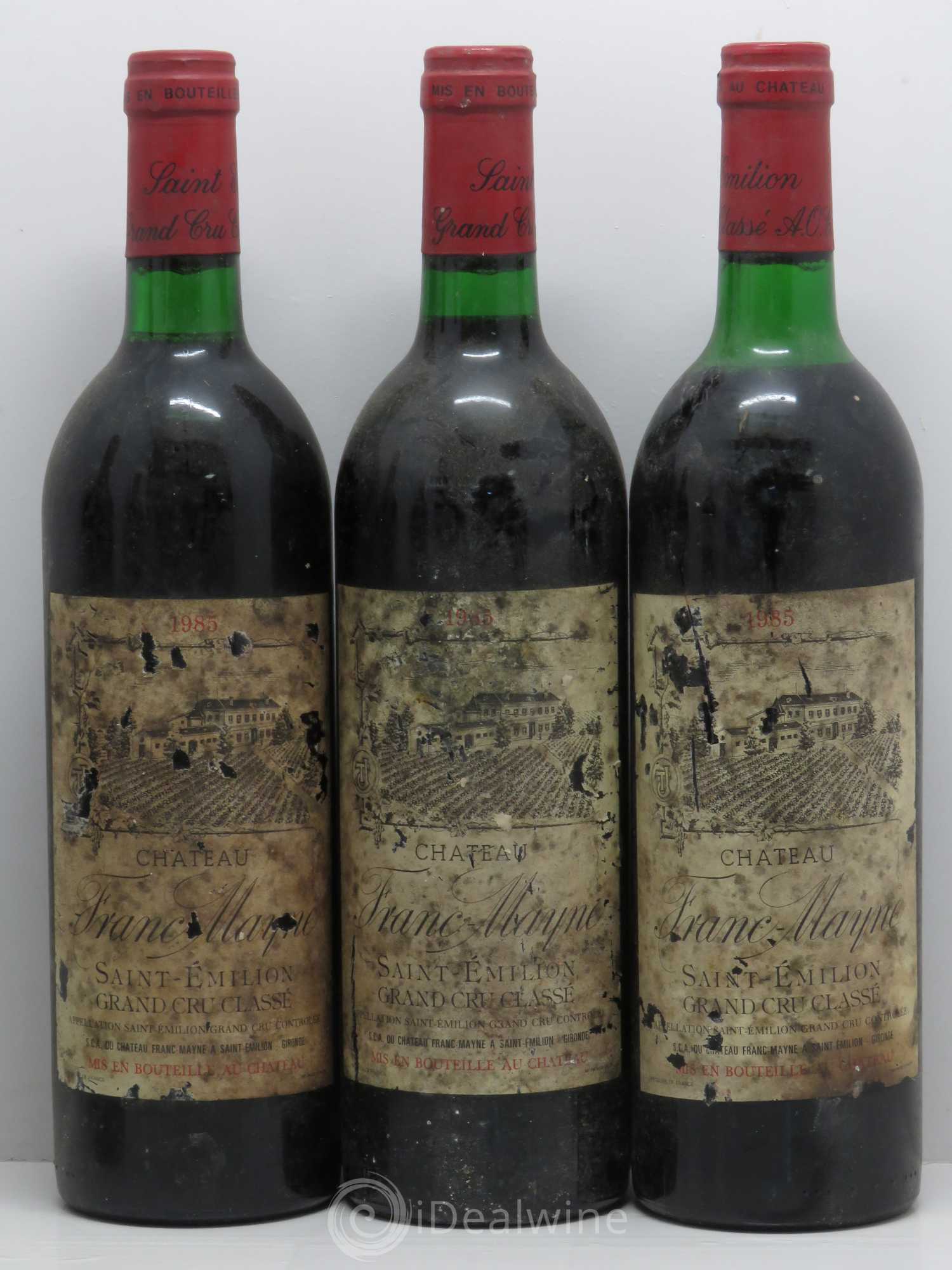 Château Franc Mayne Grand Cru Classé 1985 - Lot de 5 bouteilles - 1