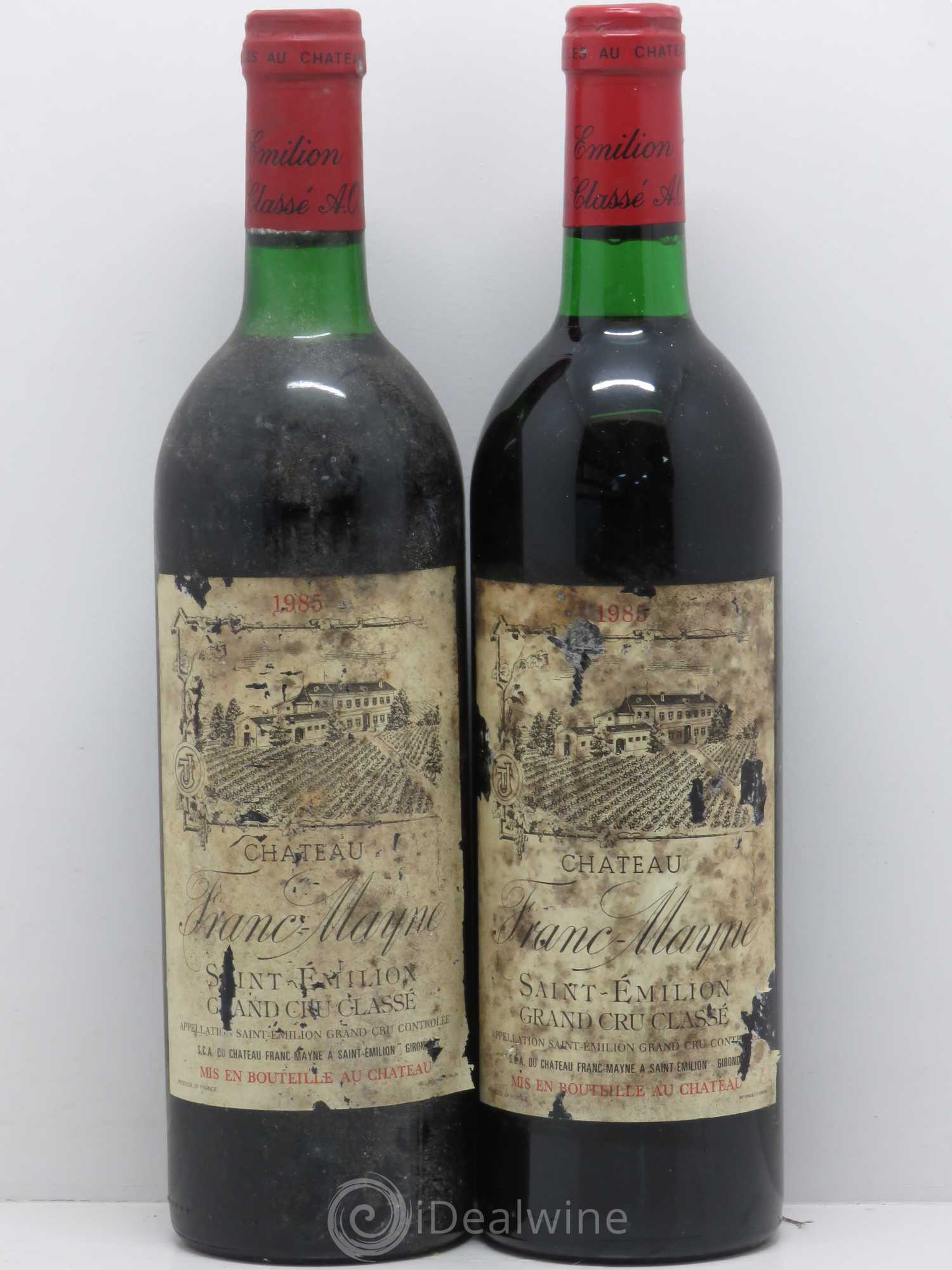 Château Franc Mayne Grand Cru Classé 1985 - Lot de 5 bouteilles - 2