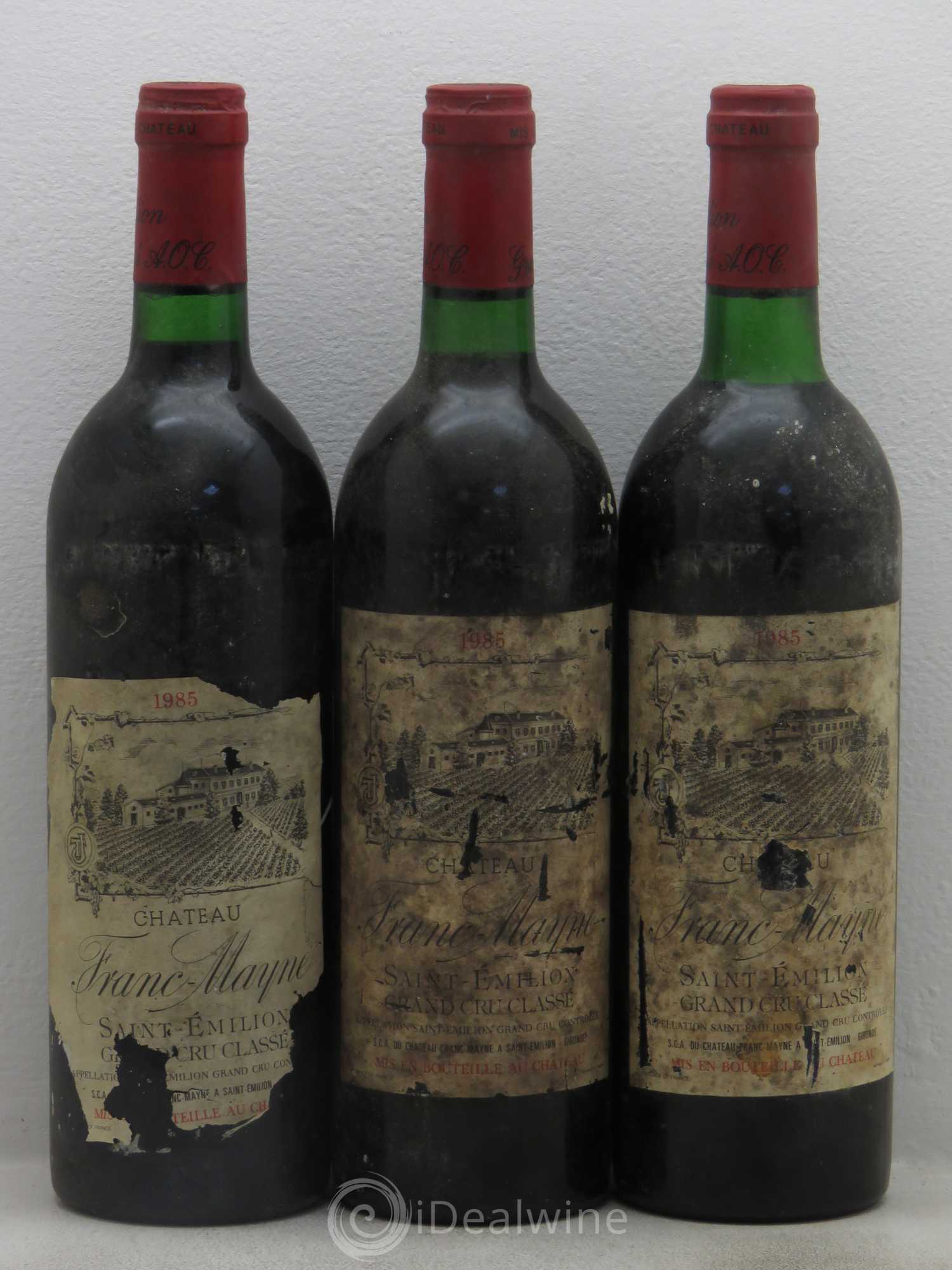 Château Franc Mayne Grand Cru Classé 1985 - Lot de 6 bouteilles - 2