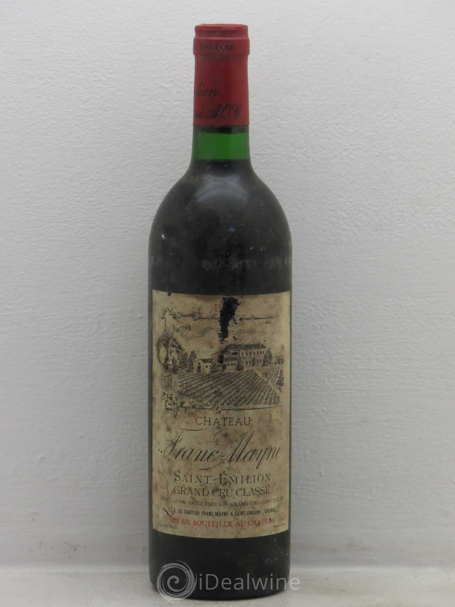 Château Franc Mayne Grand Cru Classé 1985 - Lot de 1 bouteille - 0
