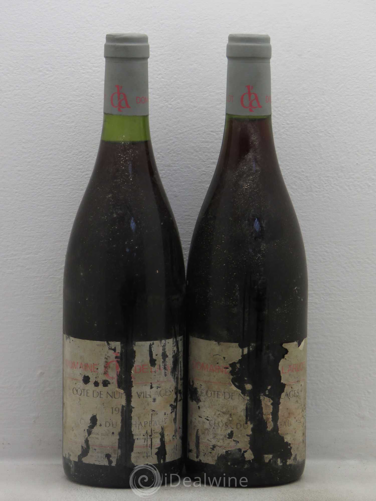 Côte de Nuits-Villages Domaine L'Arlot Clos Du Chapeau 1988 - Posten von 5 Flaschen - 2