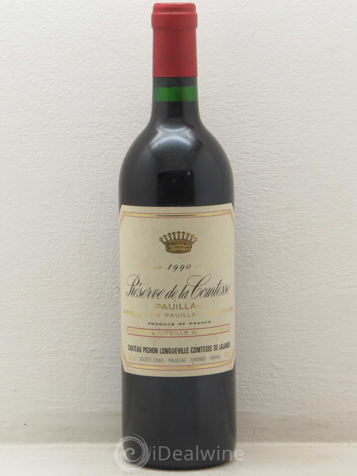 Réserve de la Comtesse Second Vin 1990 - Lot de 1 bouteille - 0