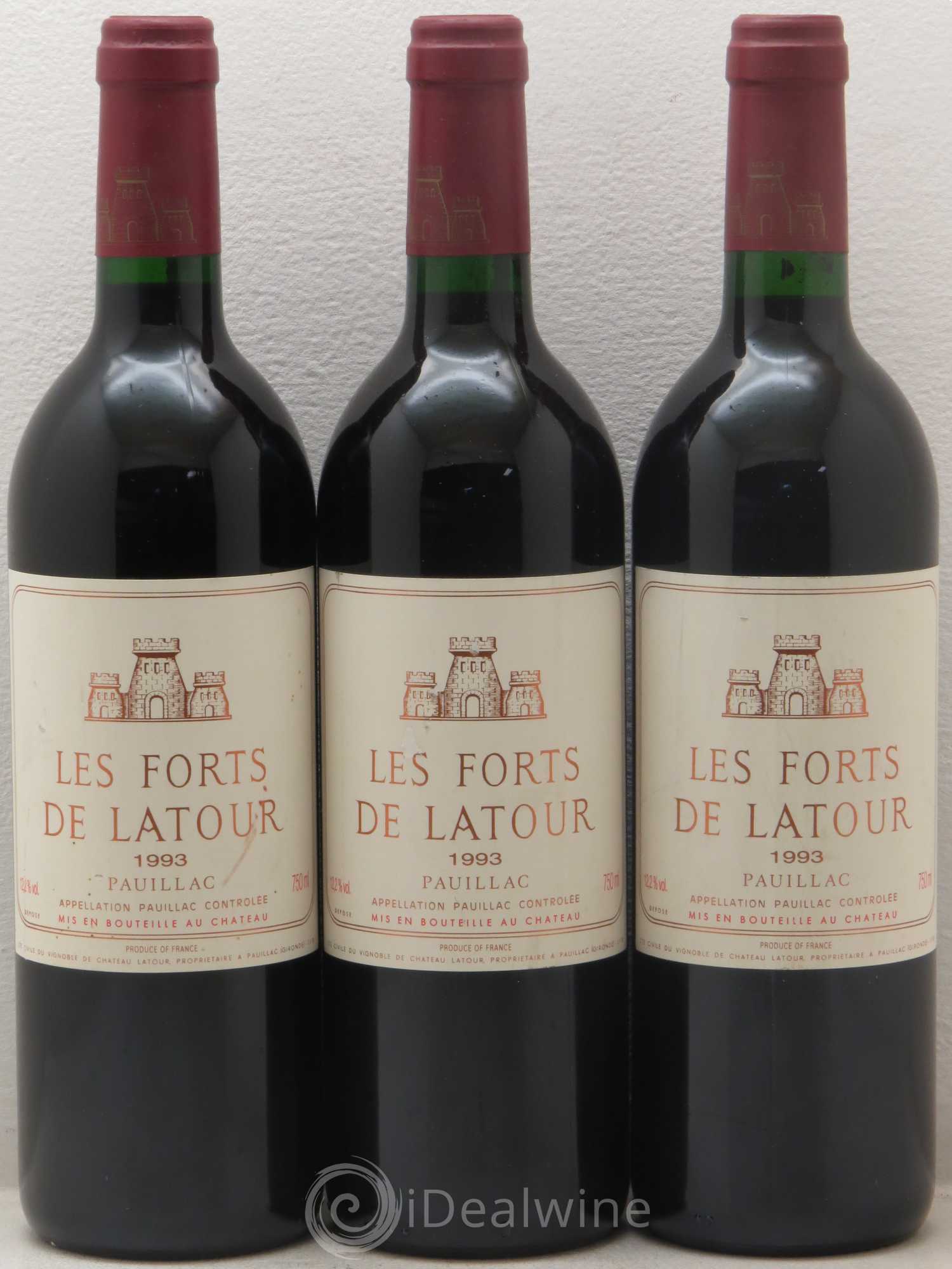 Les Forts de Latour Second Vin 1993 - Lot de 3 bouteilles - 0