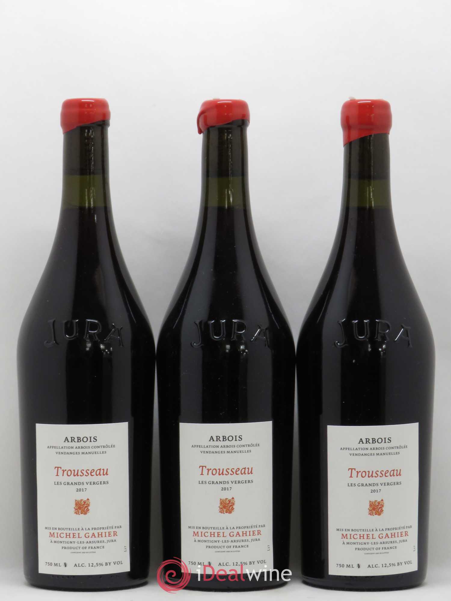 Arbois Trousseau Les Grands Vergers Michel Gahier 2017 - Posten von 3 Flaschen - 0