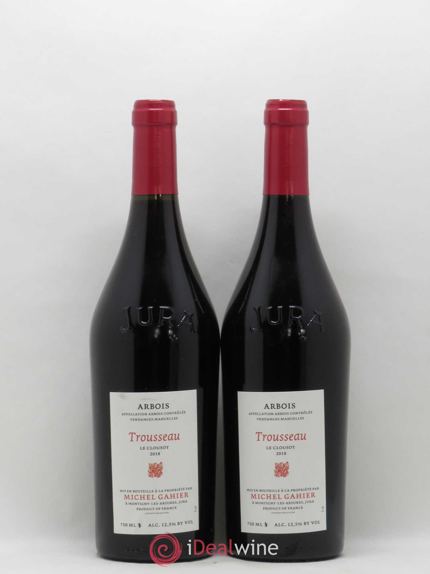 Arbois Trousseau Le Clousot Michel Gahier 2018 - Lot de 2 bouteilles - 0