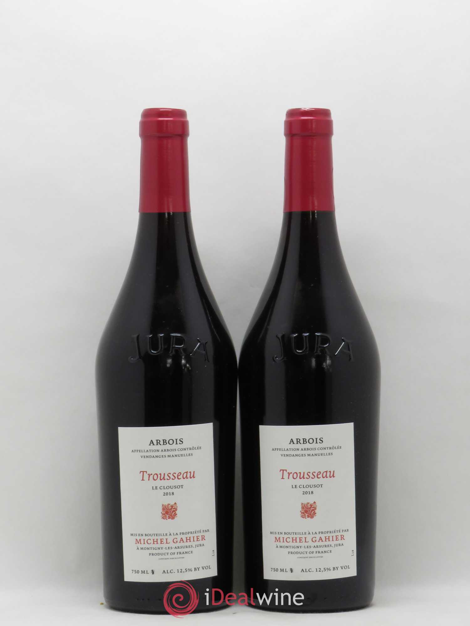 Arbois Trousseau Le Clousot Michel Gahier 2018 - Lot de 2 bouteilles - 0