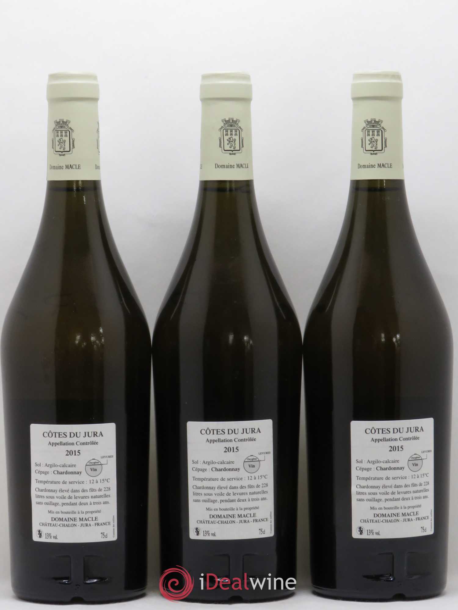 Côtes du Jura Chardonnay sous voile Jean Macle 2015 - Lot de 6 bouteilles - 2