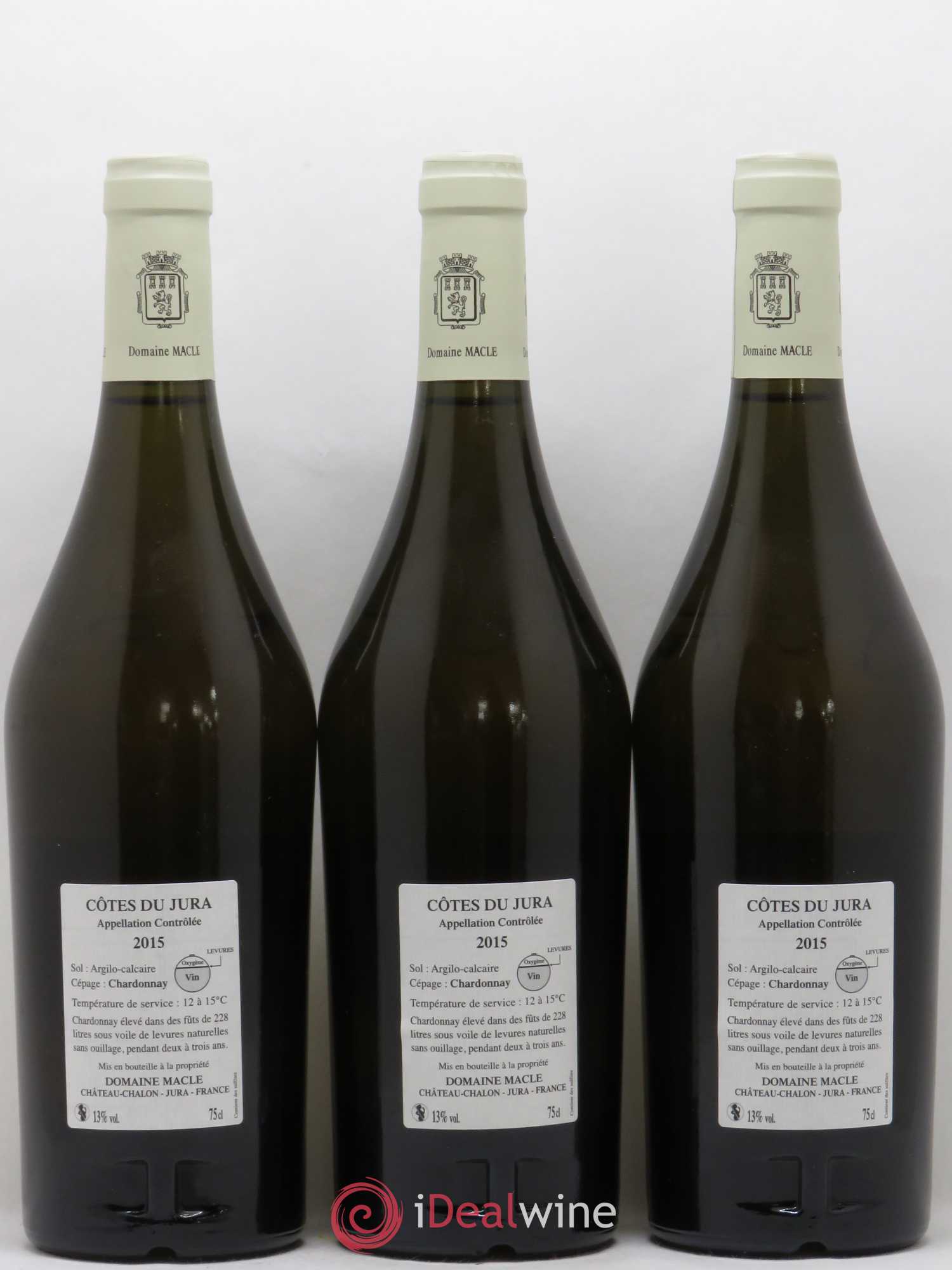 Côtes du Jura Chardonnay sous voile Jean Macle 2015 - Lot de 6 bouteilles - 4