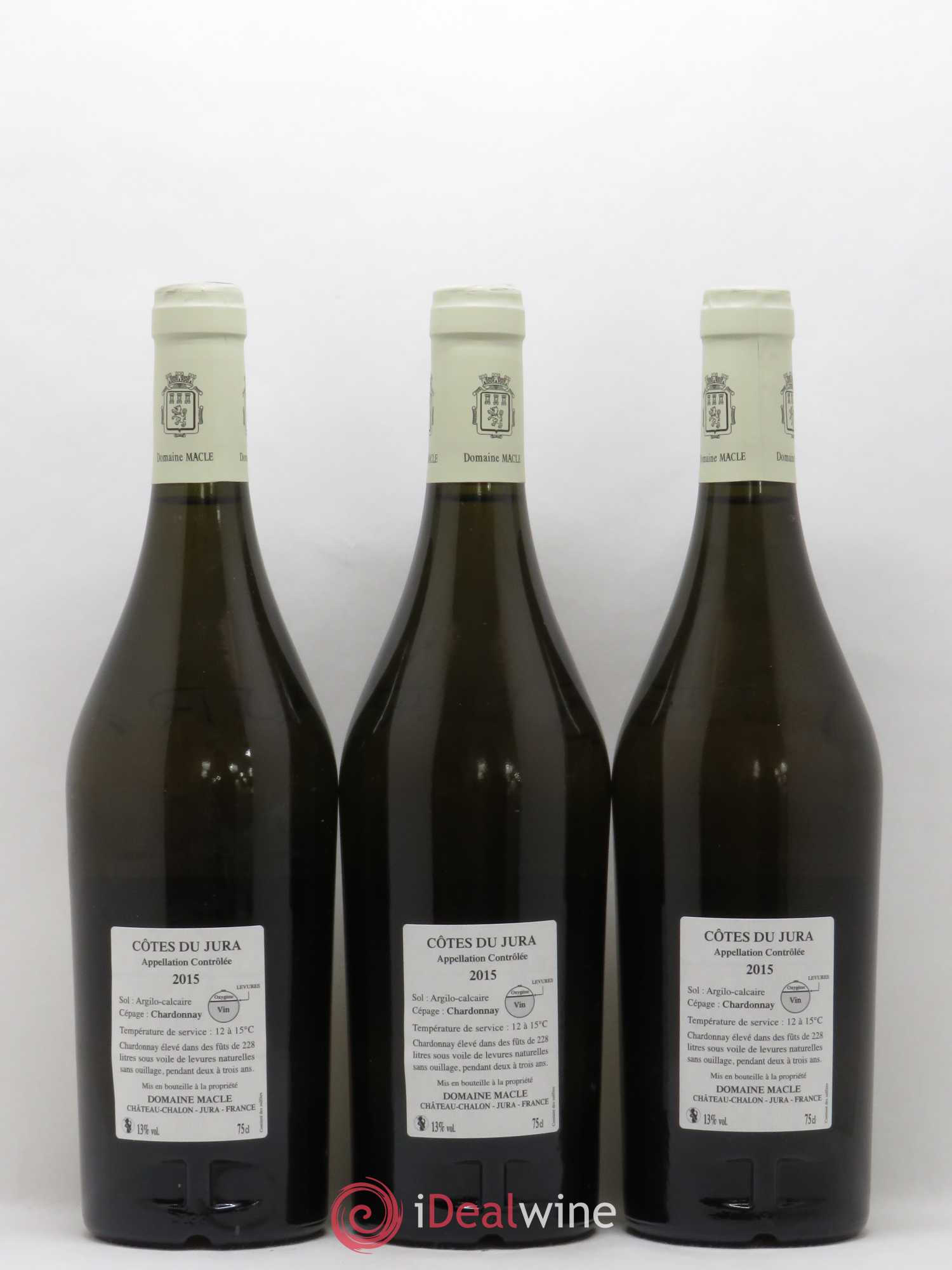 Côtes du Jura Chardonnay sous voile Jean Macle 2015 - Lot de 6 bouteilles - 2
