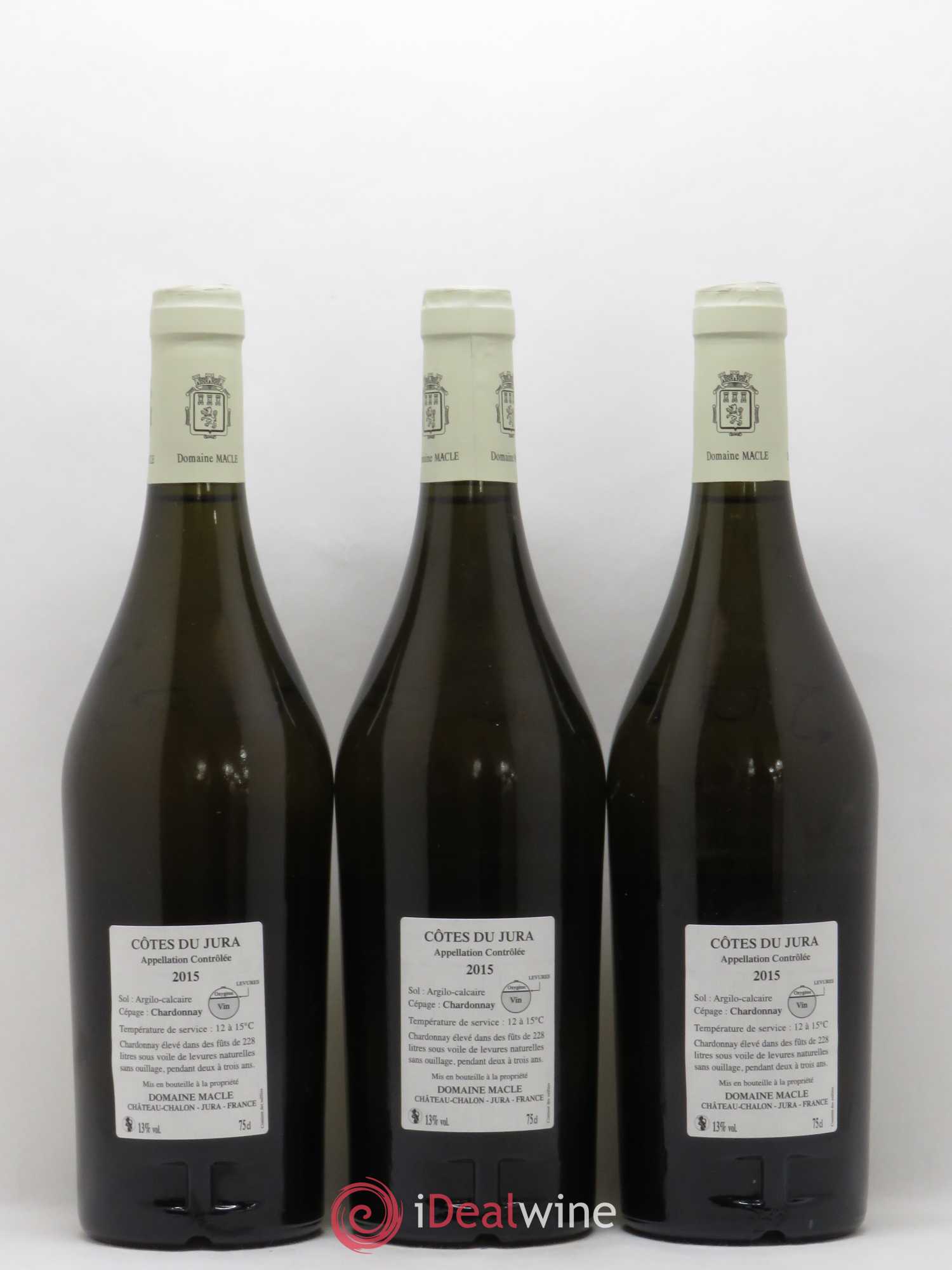 Côtes du Jura Chardonnay sous voile Jean Macle 2015 - Lot de 6 bouteilles - 4