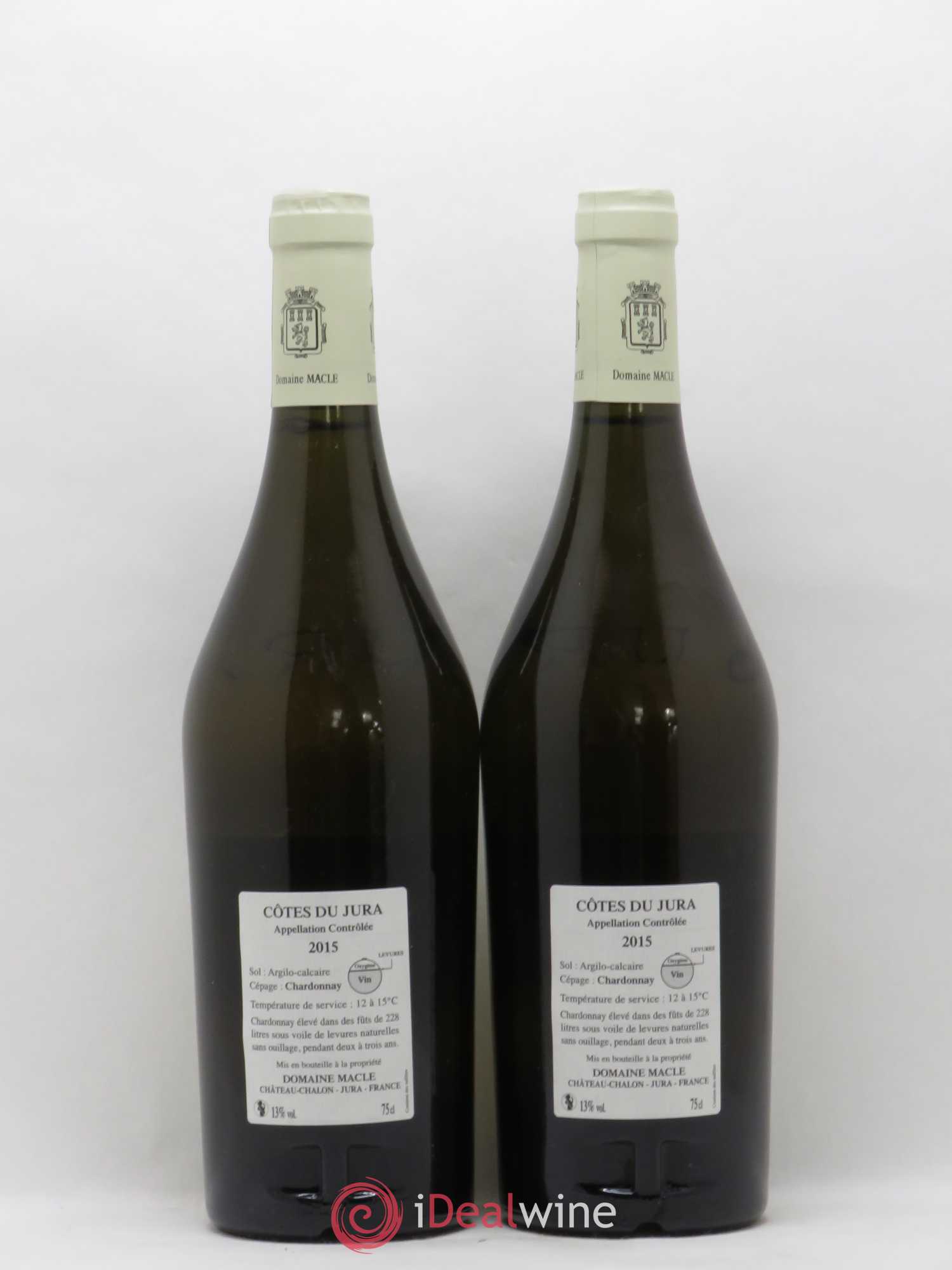 Côtes du Jura Chardonnay sous voile Jean Macle 2015 - Lot de 2 bouteilles - 1