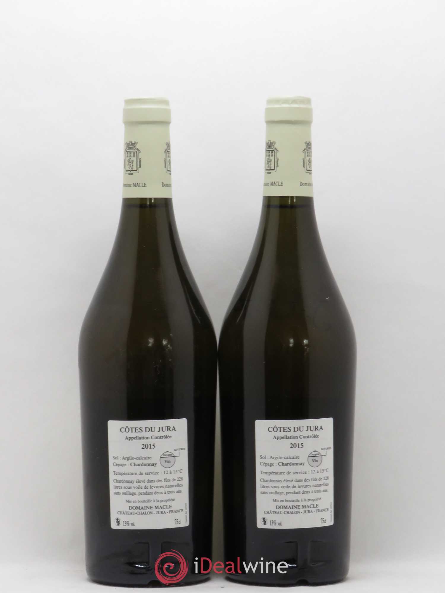Côtes du Jura Chardonnay sous voile Jean Macle 2015 - Lot de 2 bouteilles - 1