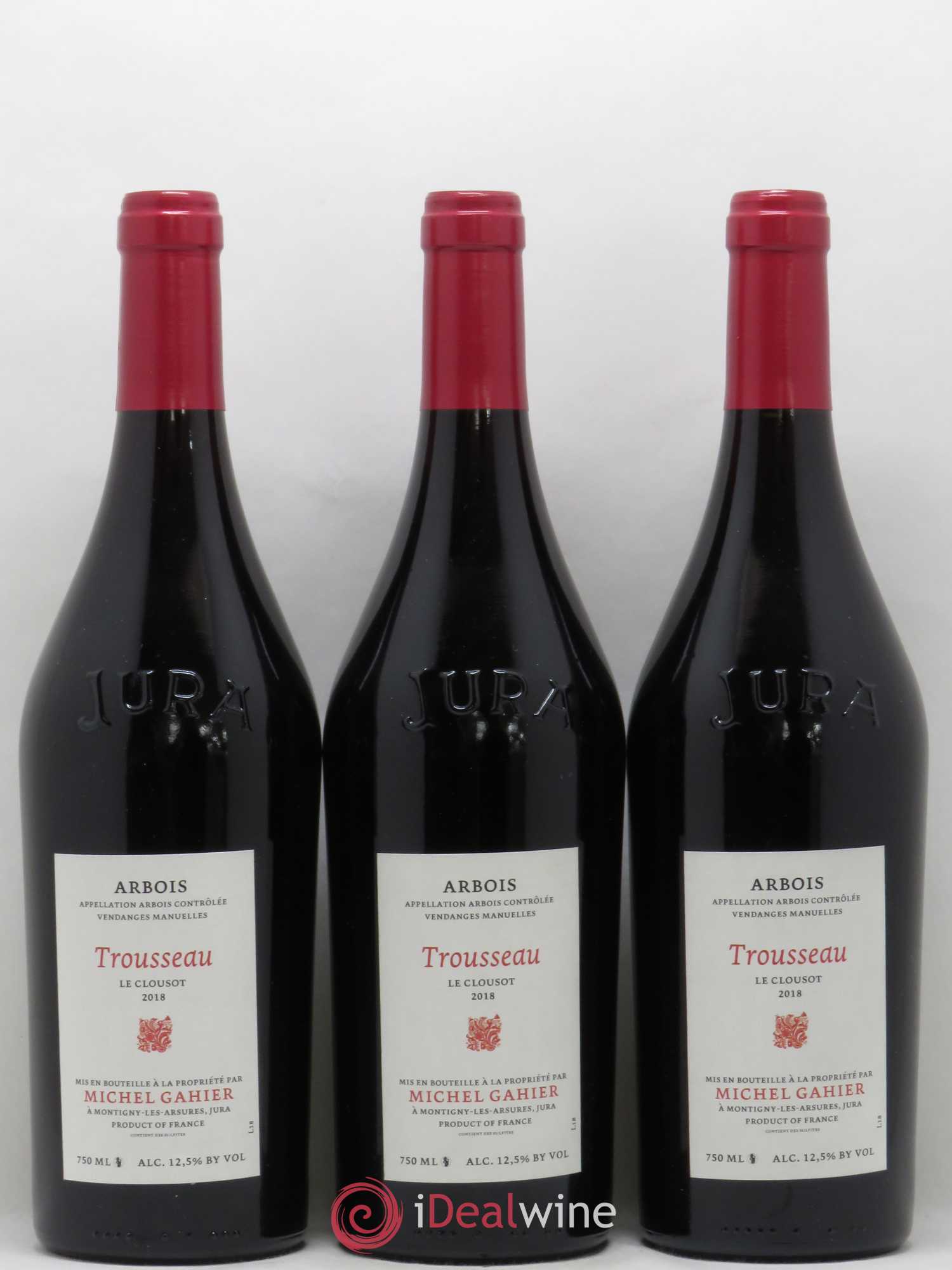 Arbois Trousseau Le Clousot Michel Gahier 2018 - Lot de 6 bouteilles - 1