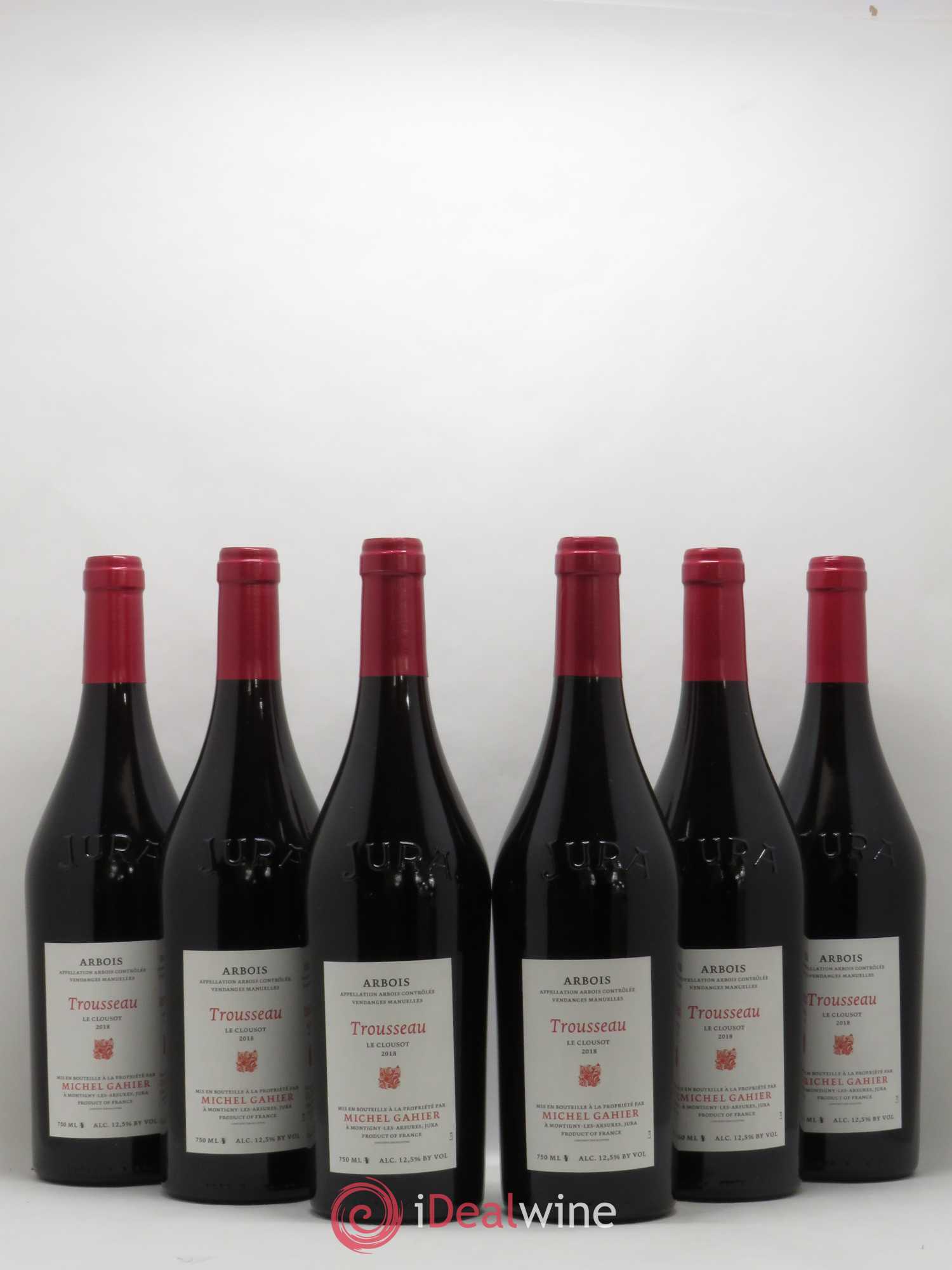 Arbois Trousseau Le Clousot Michel Gahier 2018 - Lot de 6 bouteilles - 0