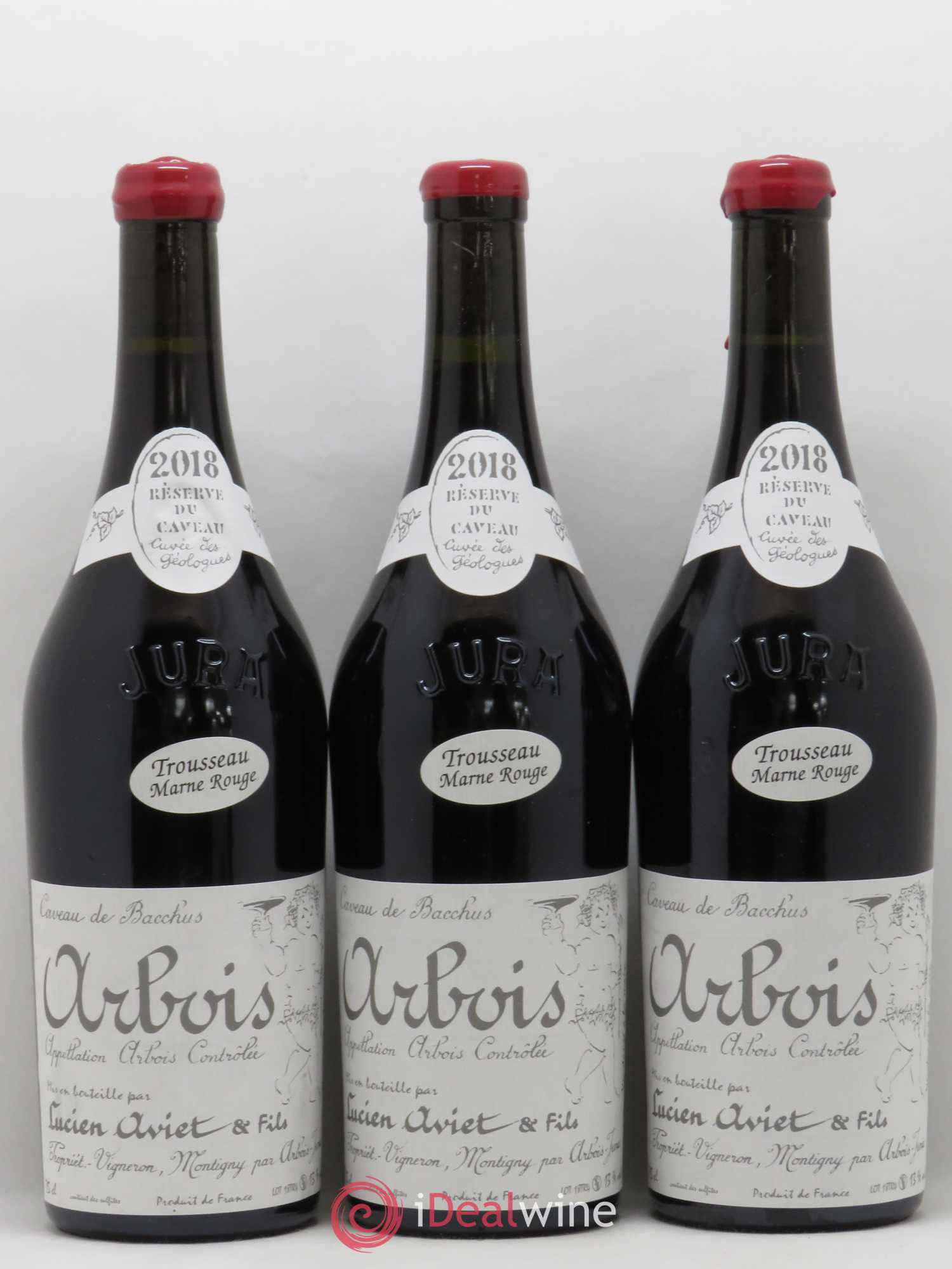 Arbois Trousseau Marne Rouge Cuvée des Géologues Lucien Aviet (Domaine) 2018 - Lot of 6 bottles - 2