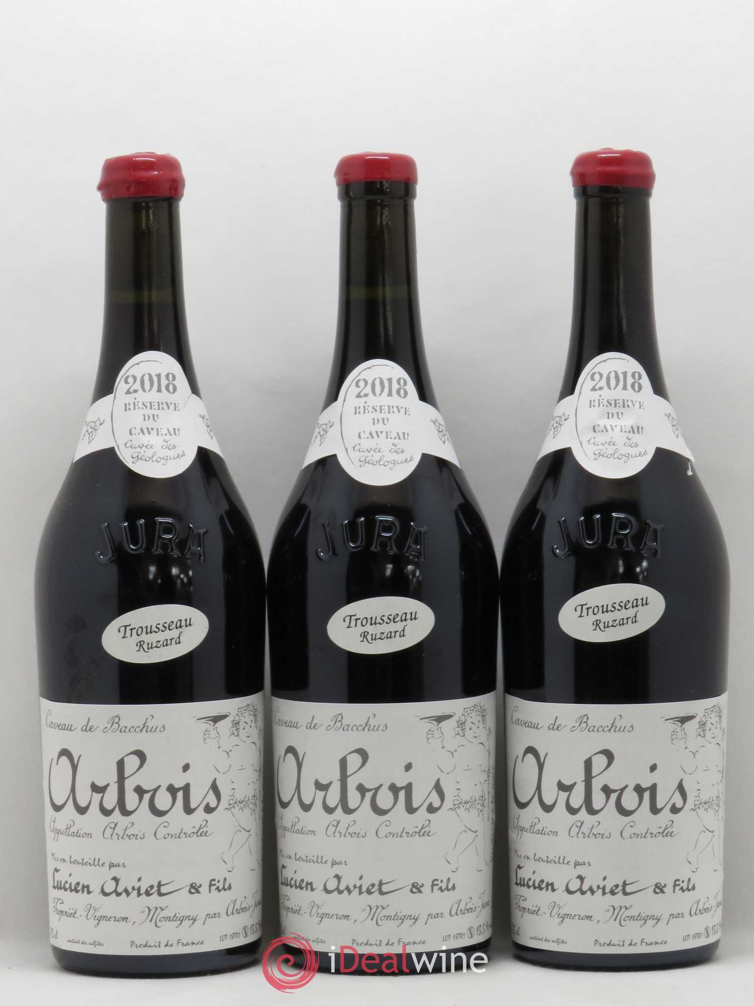 Arbois Trousseau Ruzard Cuvée des Géologues Lucien Aviet (Domaine) 2018 - Lot de 6 bouteilles - 1