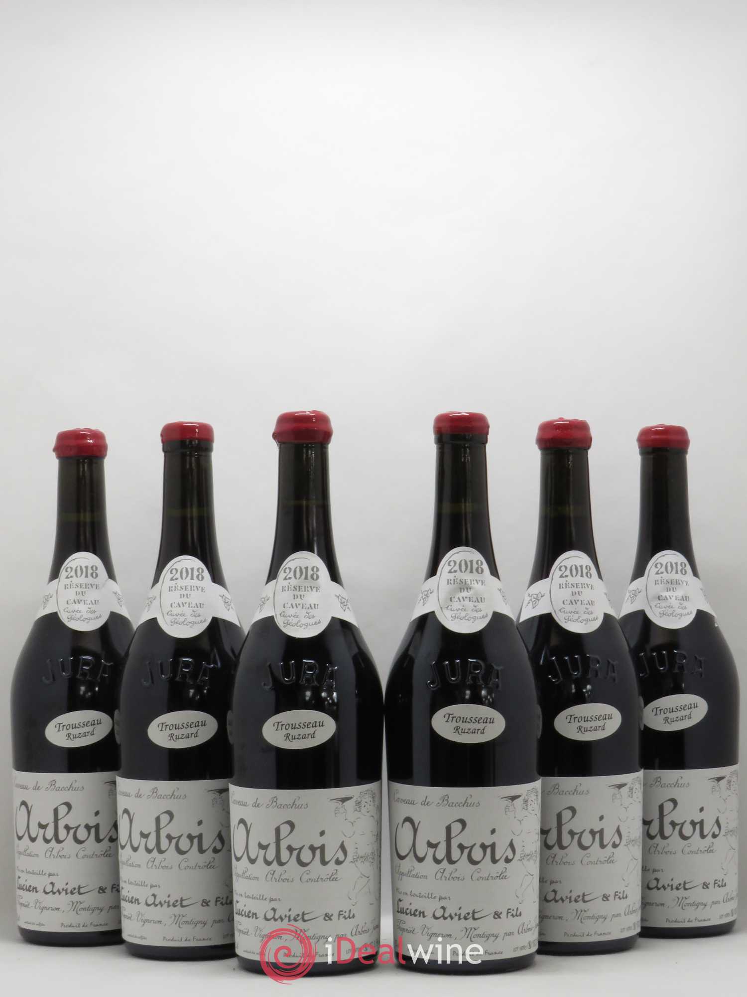 Arbois Trousseau Ruzard Cuvée des Géologues Lucien Aviet (Domaine) 2018 - Lot de 6 bouteilles - 0