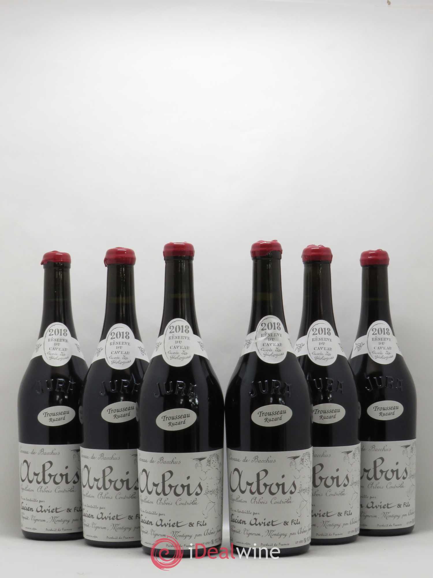 Arbois Trousseau Ruzard Cuvée des Géologues Lucien Aviet (Domaine) 2018 - Lot de 6 bouteilles - 0
