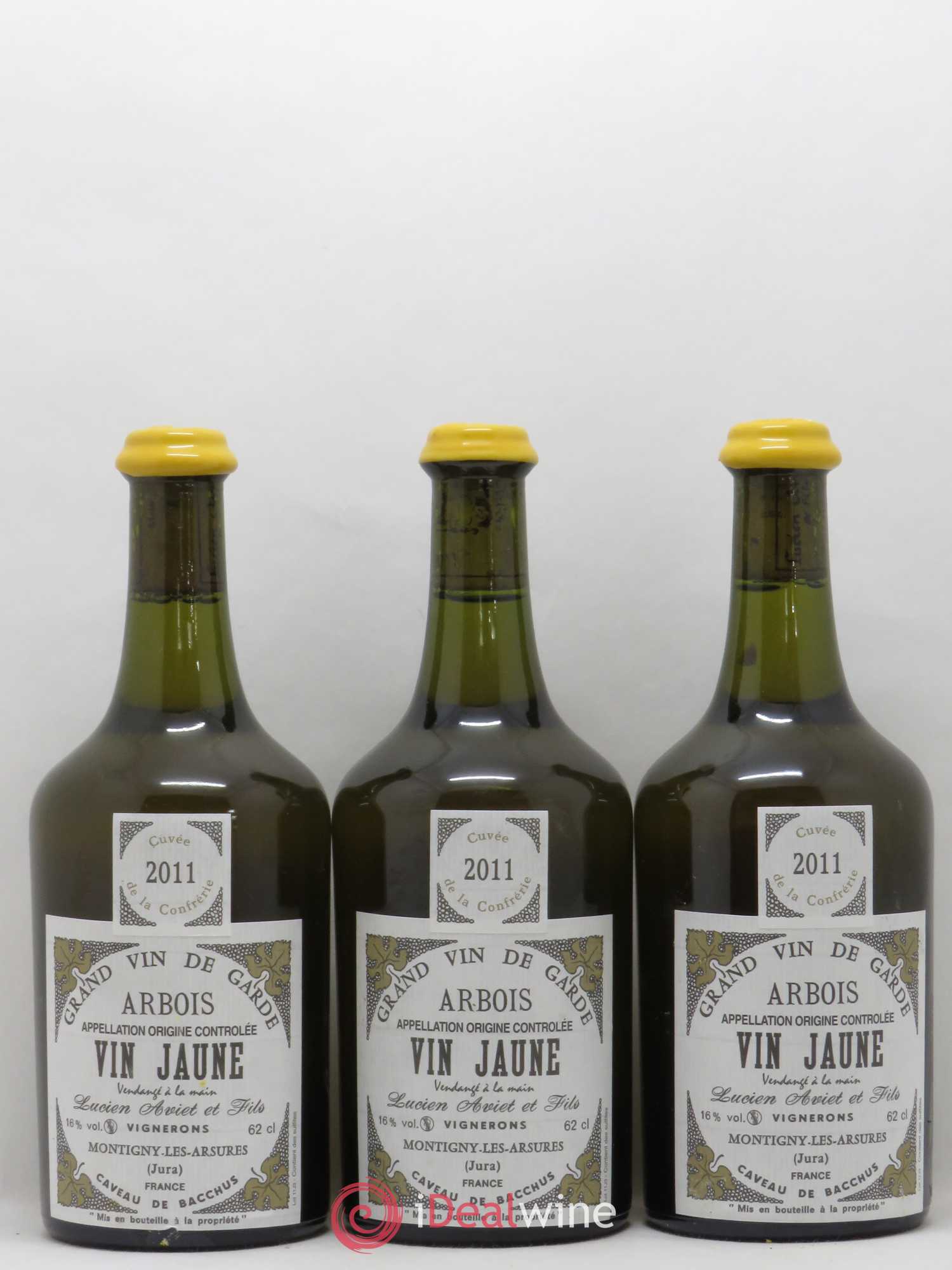 Arbois Vin Jaune Aviet 2011 - Lot de 3 bouteilles - 0