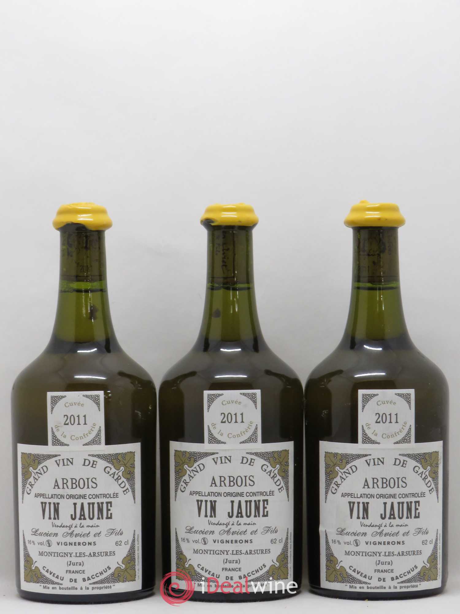 Arbois Vin Jaune Aviet 2011 - Lot de 3 bouteilles - 0