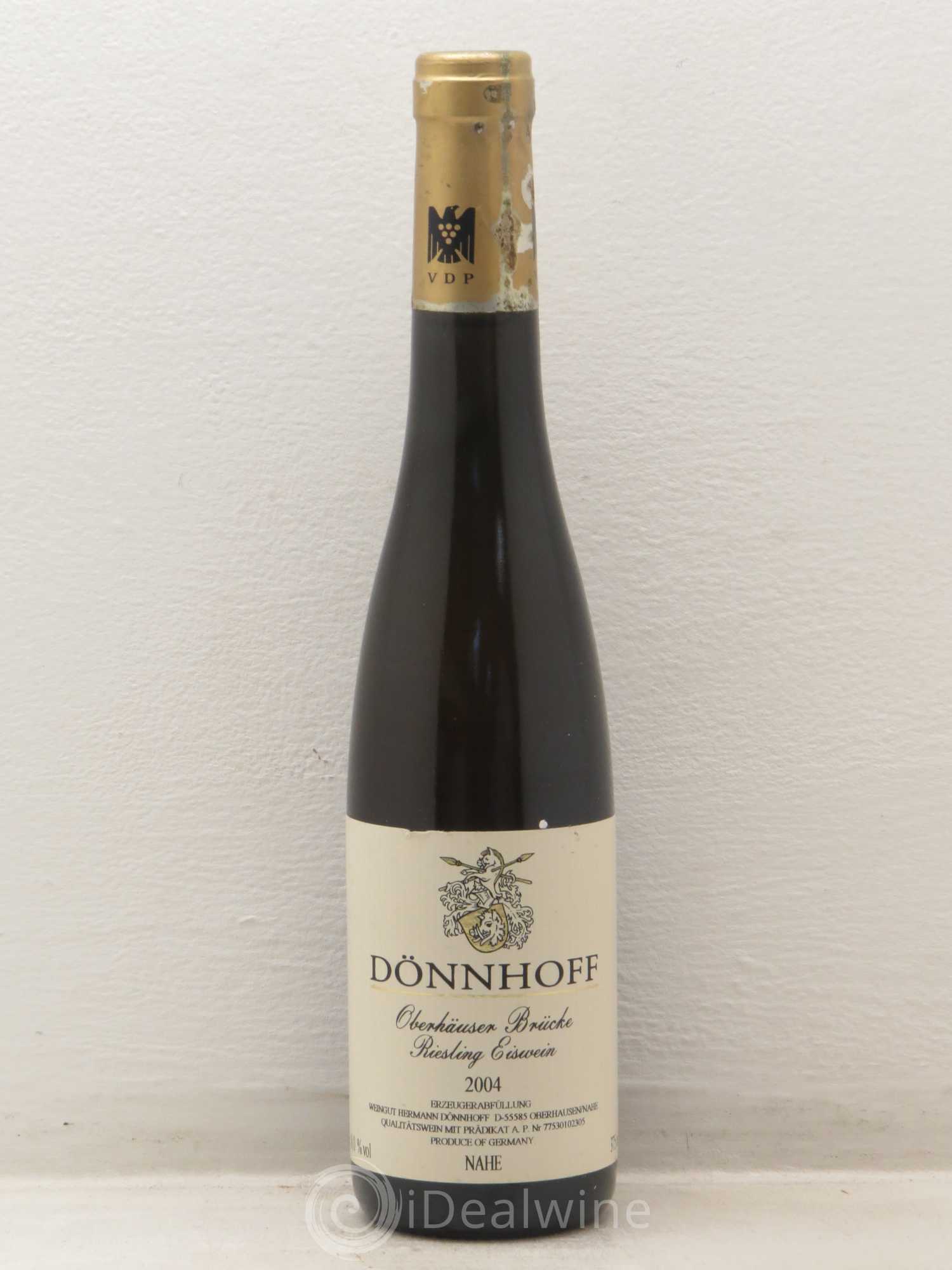 Riesling Oberhauser Brücke Riesling Eiswein Dönnhoff GKA 2004 - Posten von 1 Demi-Flasche - 0