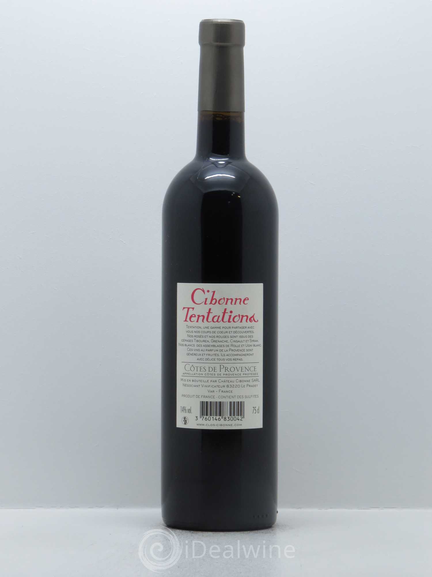 Côtes de Provence Clos Cibonne Tentations 2014 - Lot de 1 bouteille - 1