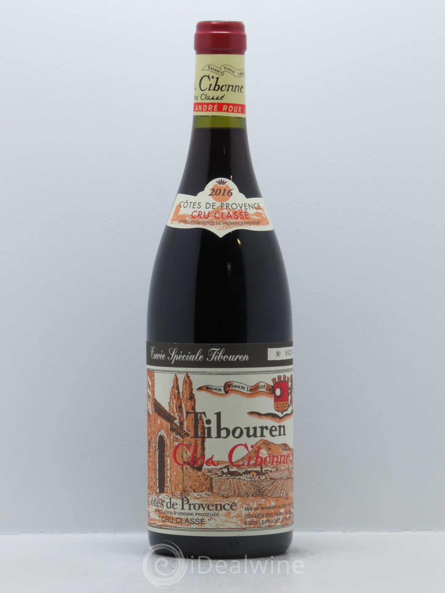Côtes de Provence Cuvée Spéciale Tibouren Clos Cibonne 2016 - Lot de 1 bouteille - 0